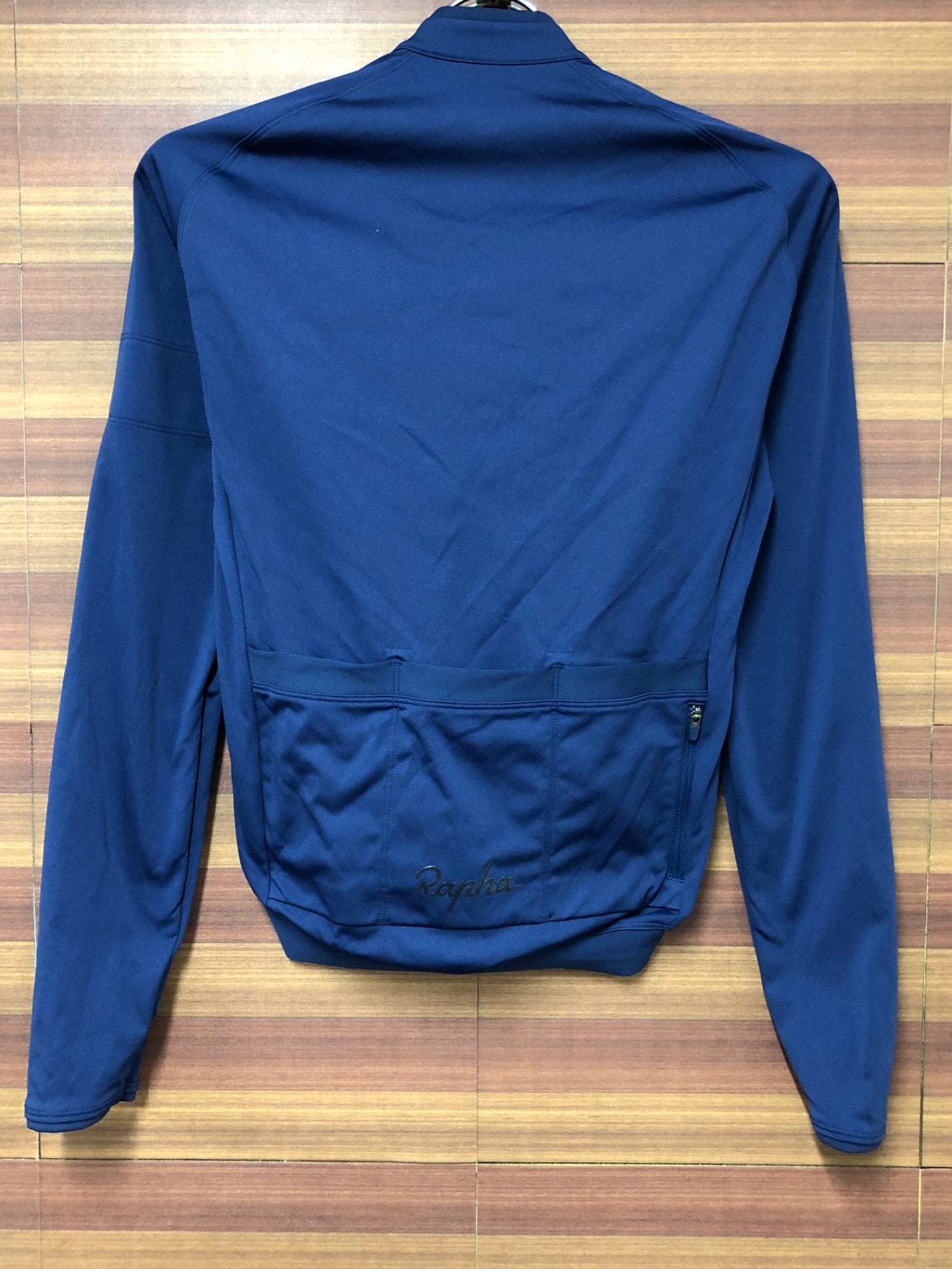 HW066 ラファ Rapha コアロングスリーブジャージ CORE LONG SLEEVE JERSEY 長袖 紺 XS 裏起毛