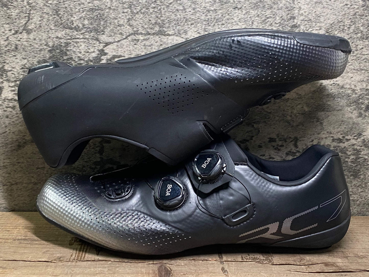 IR884 シマノ SHIMANO RC7 SHRC702M ビンディングシューズ SPD-SL EU47 黒