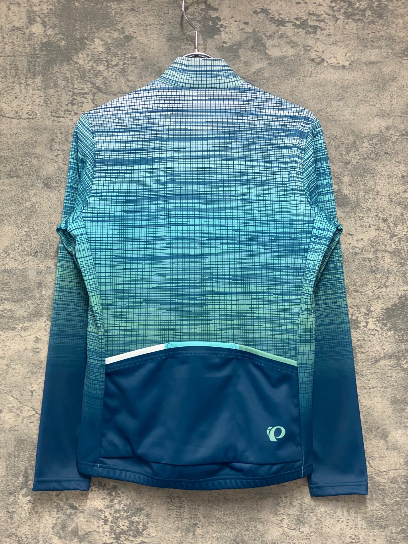 IZ217 パールイズミ PEARL iZUMi 長袖 サイクルジャージ ミントグリーン 白 S 裏起毛