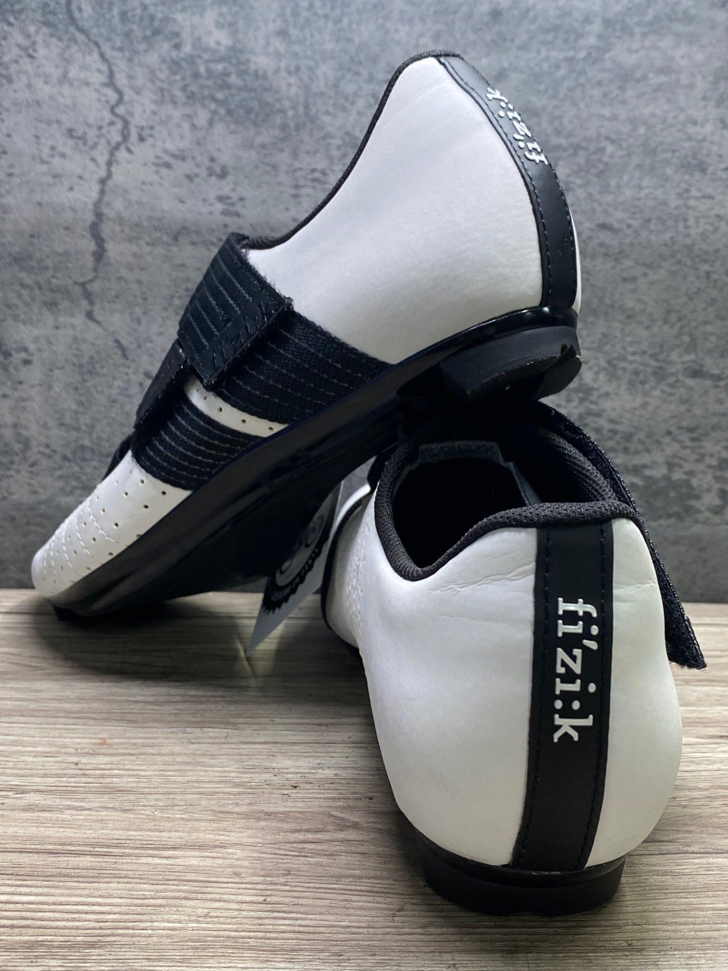 JD173 フィジーク fizik TEMPO R5 POWERSTRAP SHOES ビンディングシューズ 白 SPD-SL EU41