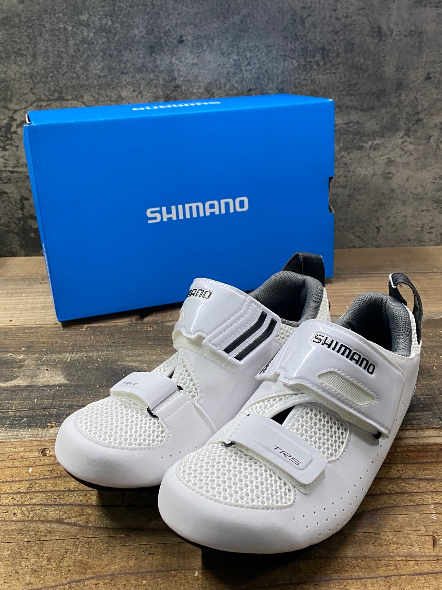 Chaussures de triathlon et vélo course Shimano TR501 2026 blanc Chaussures de triathlon et vélo course Shimano TR501 2026 blanc