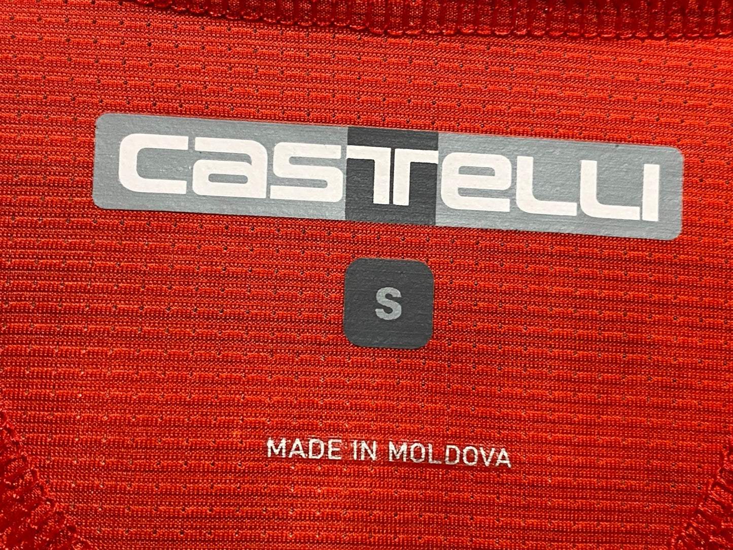 JD790 カステリ CASTELLI RAPIDO JERSEY 半袖 サイクルジャージ 赤 S