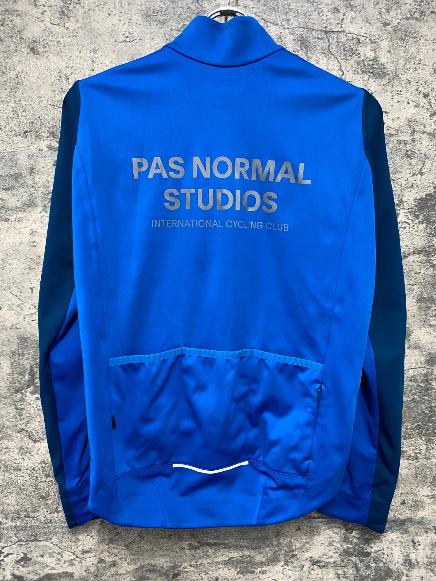 IX339 パスノーマルスタジオ PAS NORMAL STUDIOS 裏起毛 長袖 サイクルジャージ 紺 Sサイズ