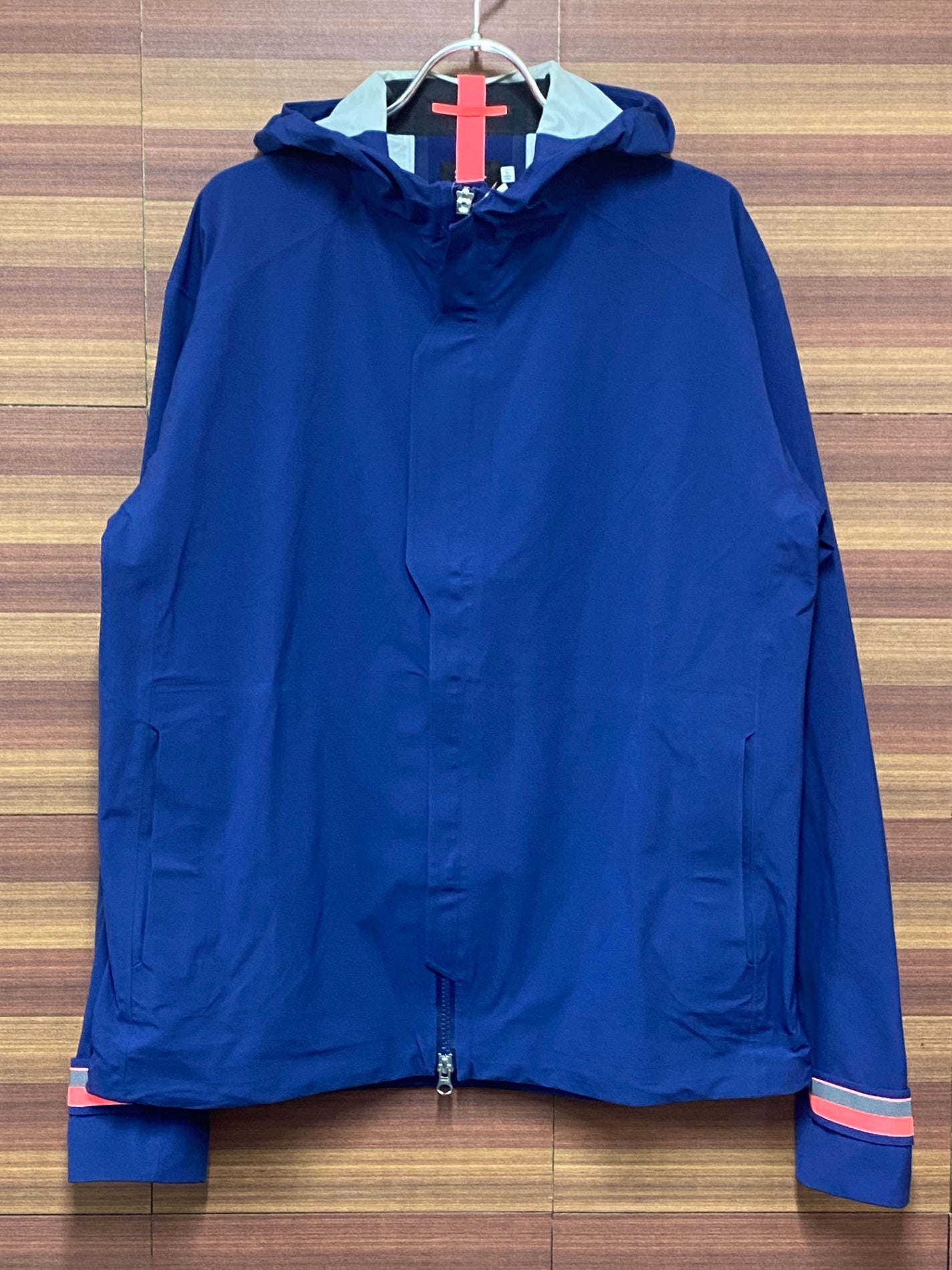 HZ528 ラファ Rapha HOODED RAIN JACKET レインジャケット 紺 L