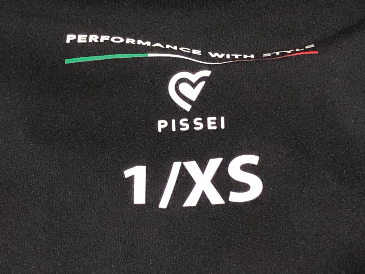IP943 ピセイ PISSEI 半袖 サイクルジャージ 黒 1/XS CORRI COL CUORE