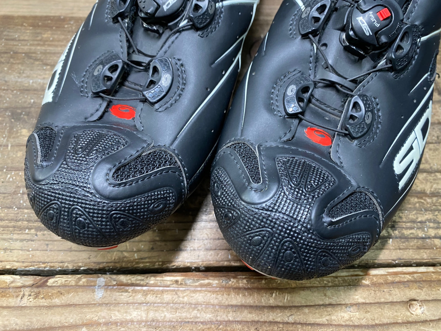 IS921 シディ SIDI MTB TIGER MATT ビンディングシューズ 黒 白 EU43 SPD ※スペアパーツ付属