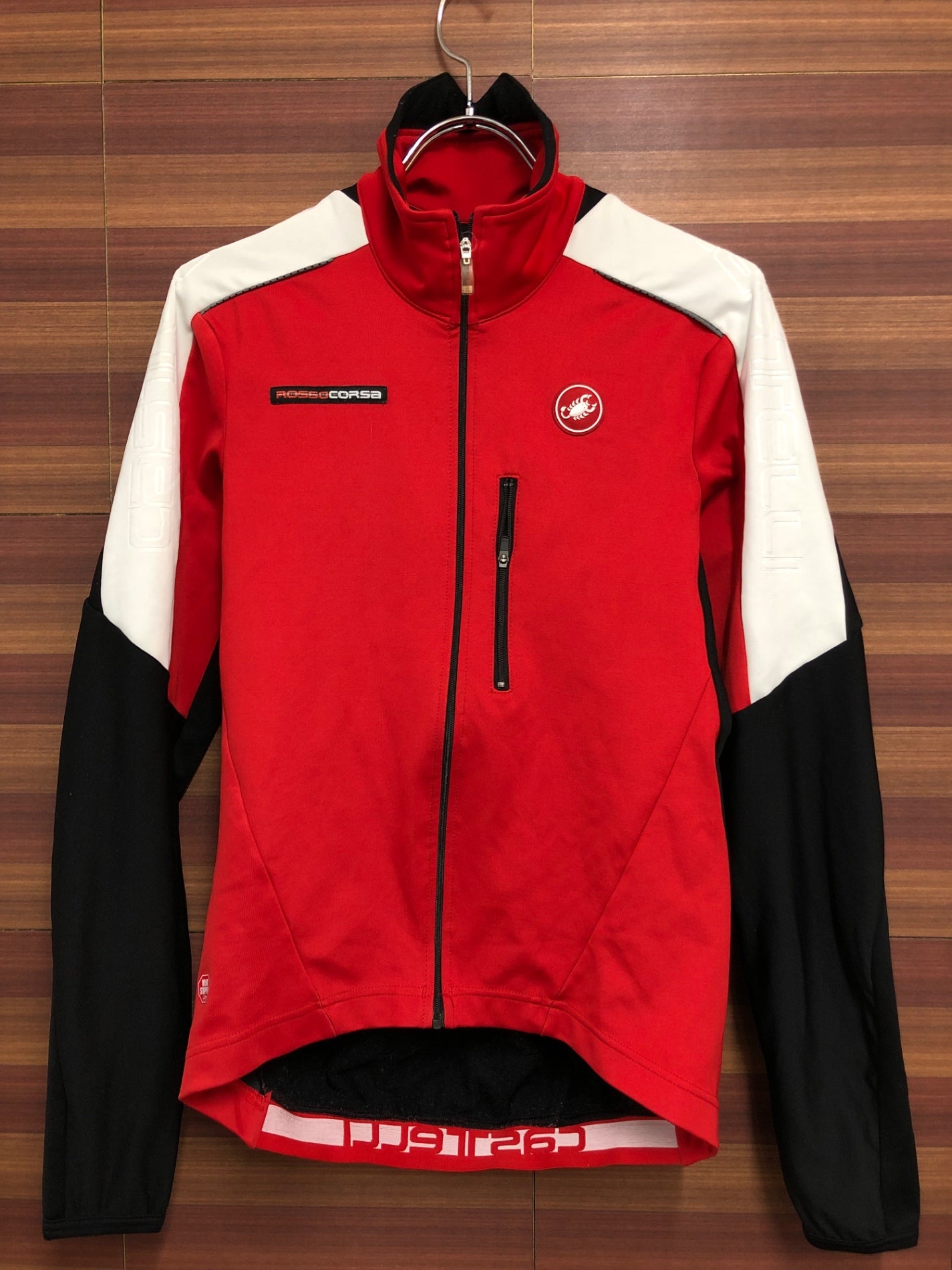 HT190 カステリ castelli 長袖サイクルジャケット 赤 M ROSSO CORSA