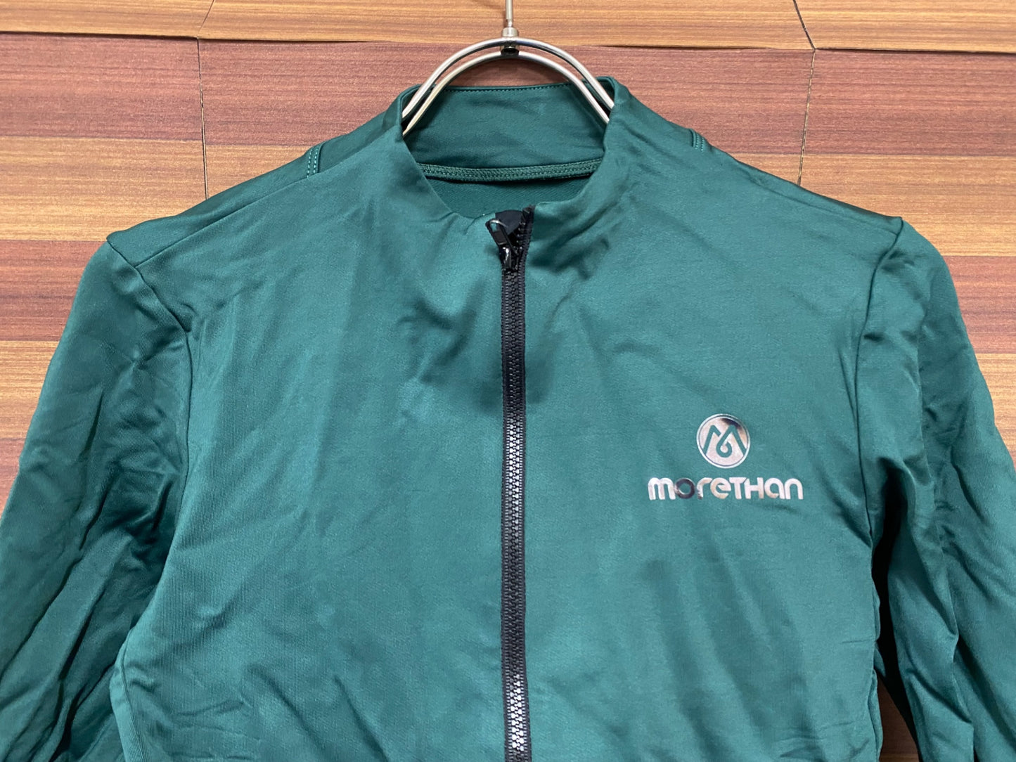 IP959 モーゼン morethan 長袖 サイクルジャージ 深緑 S 裏起毛