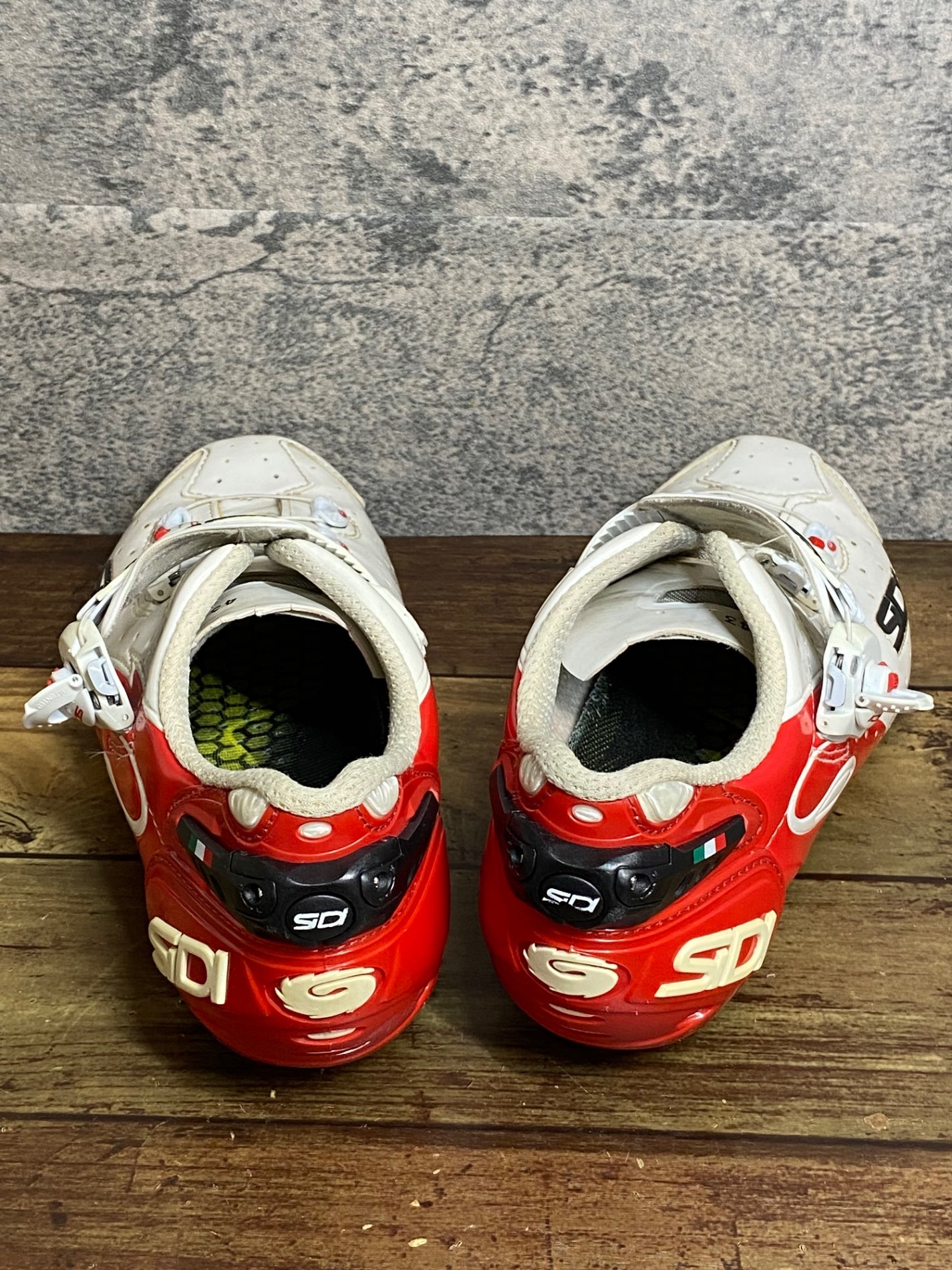JD204 シディ SIDI ワイヤー WIRE CARBON ビンディングシューズ 3穴 白 赤 EU43