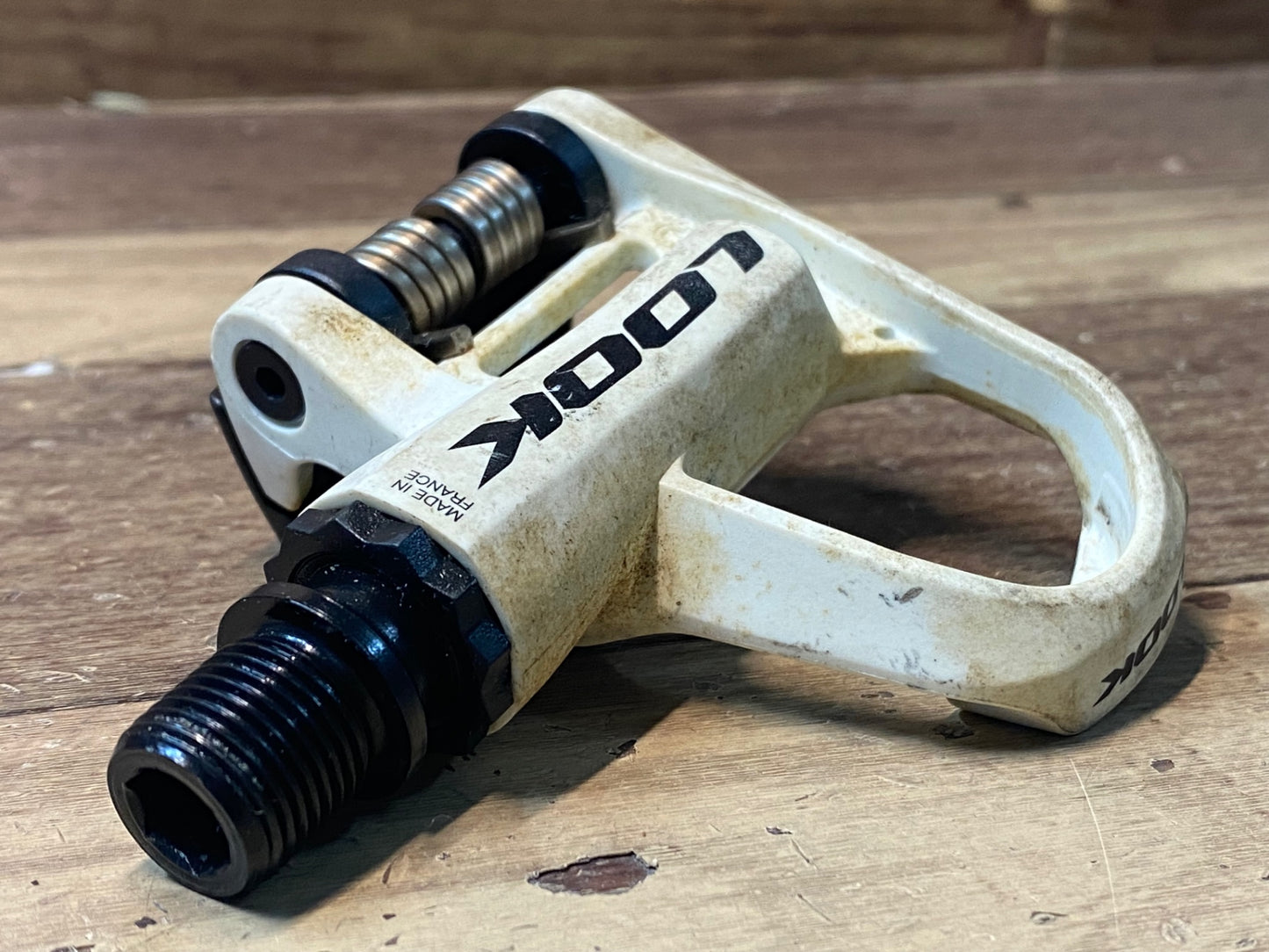 IL005 ルック LOOK ケオ KEO2 MAX ビンディングペダル クロモリシャフト 白