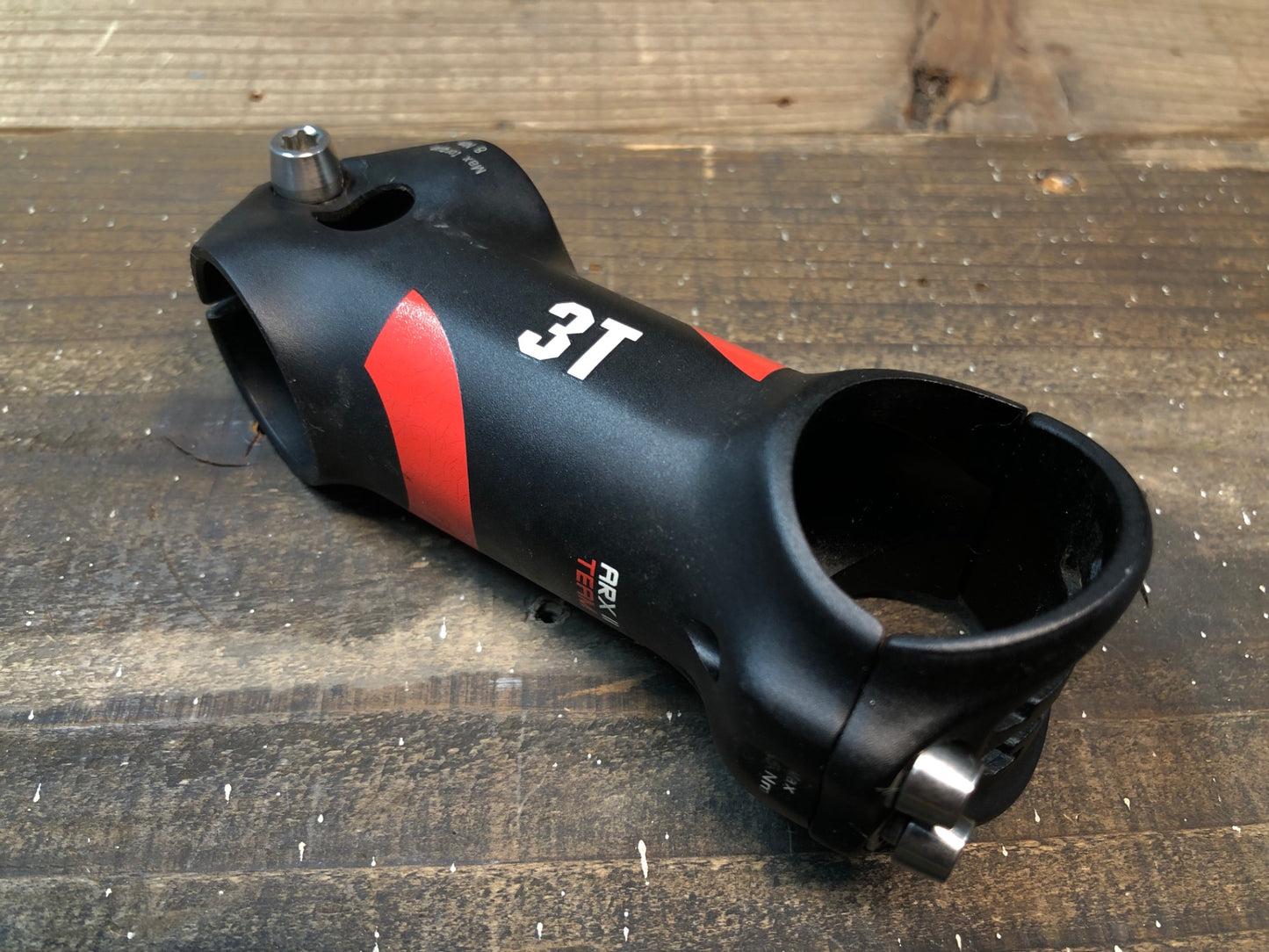 IP580 3T ARX ⅡTEAM アルミ ステム 黒 赤 80mm Φ31.8 OS 17°