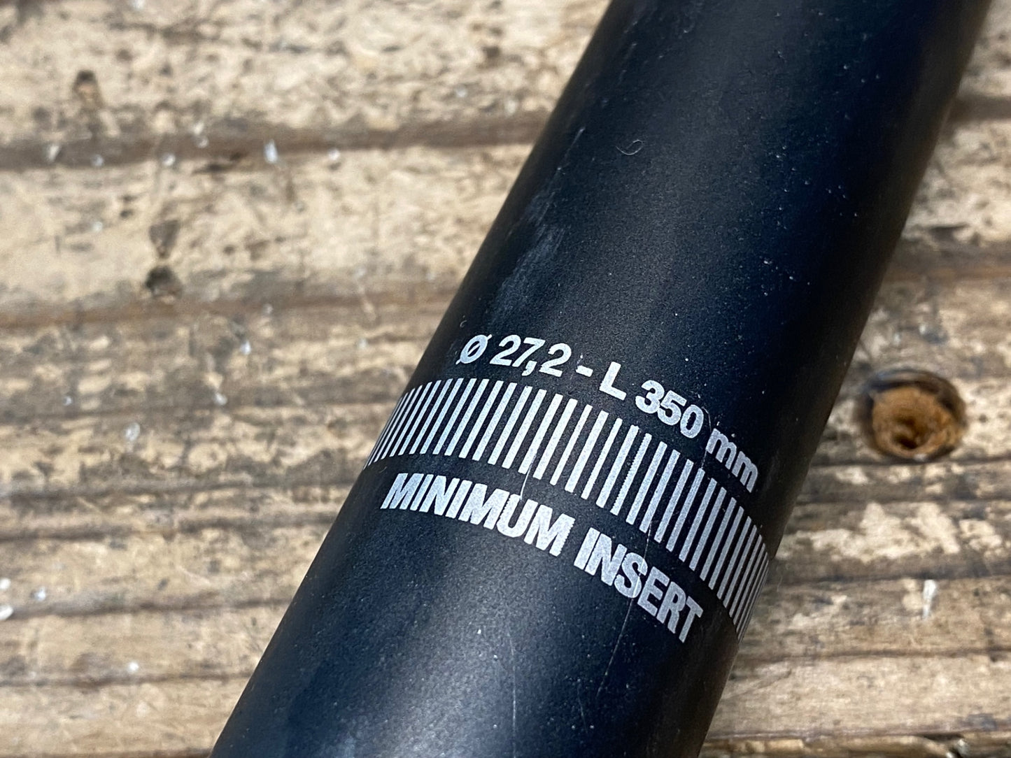 IS266 デダ Deda ゼロ zero100 アルミ シートポスト 黒 Φ27.2 350mm