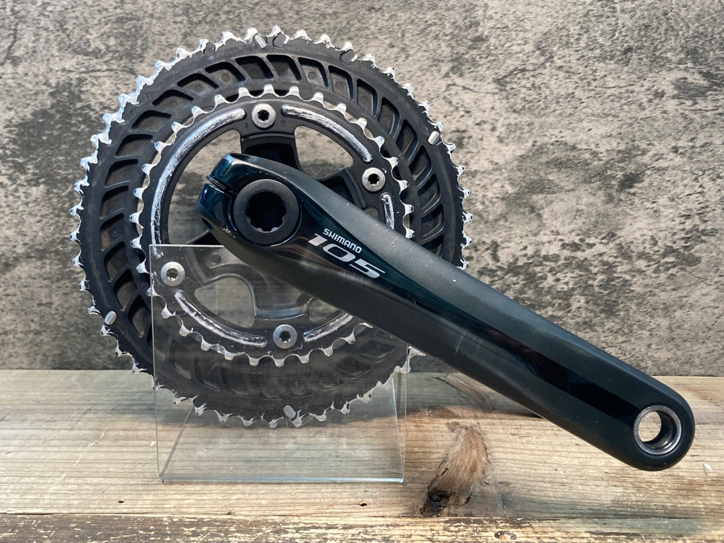 IW377 シマノ SHIMANO 105 FC-5800 クランクセット 50/34T 170mm ※歯の摩耗が強いためジャンク