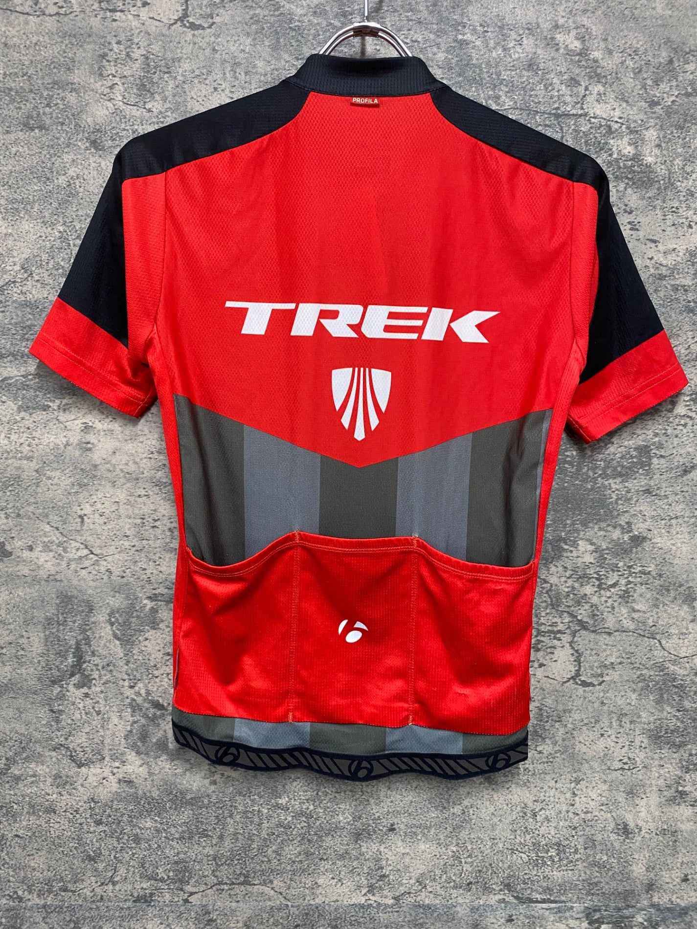 IY724 ボントレガー BONTRAGER 半袖 サイクルジャージ 赤 グレー XS