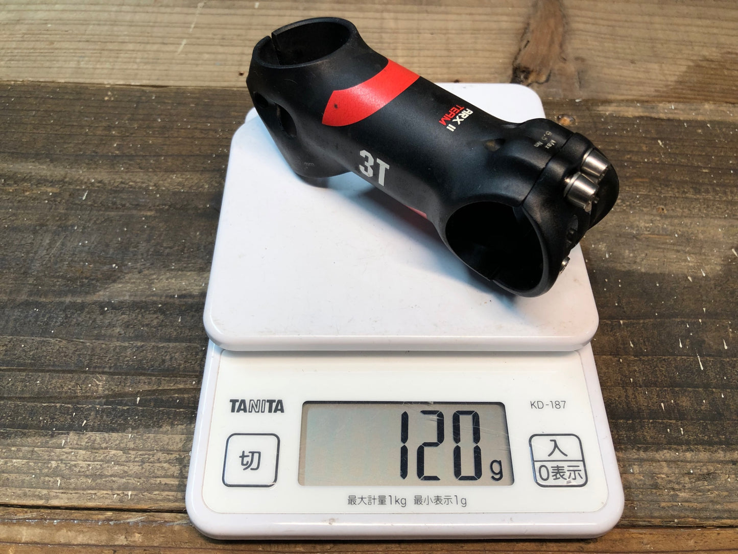 IP580 3T ARX ⅡTEAM アルミ ステム 黒 赤 80mm Φ31.8 OS 17°