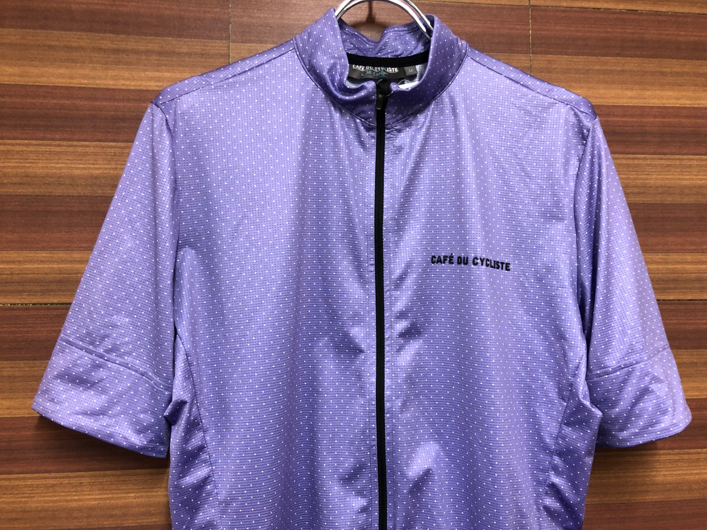 IL163 カフェドシクリステ cafe du cycliste La Fournaise 半袖サイクルジャージ Mサイズ 紫