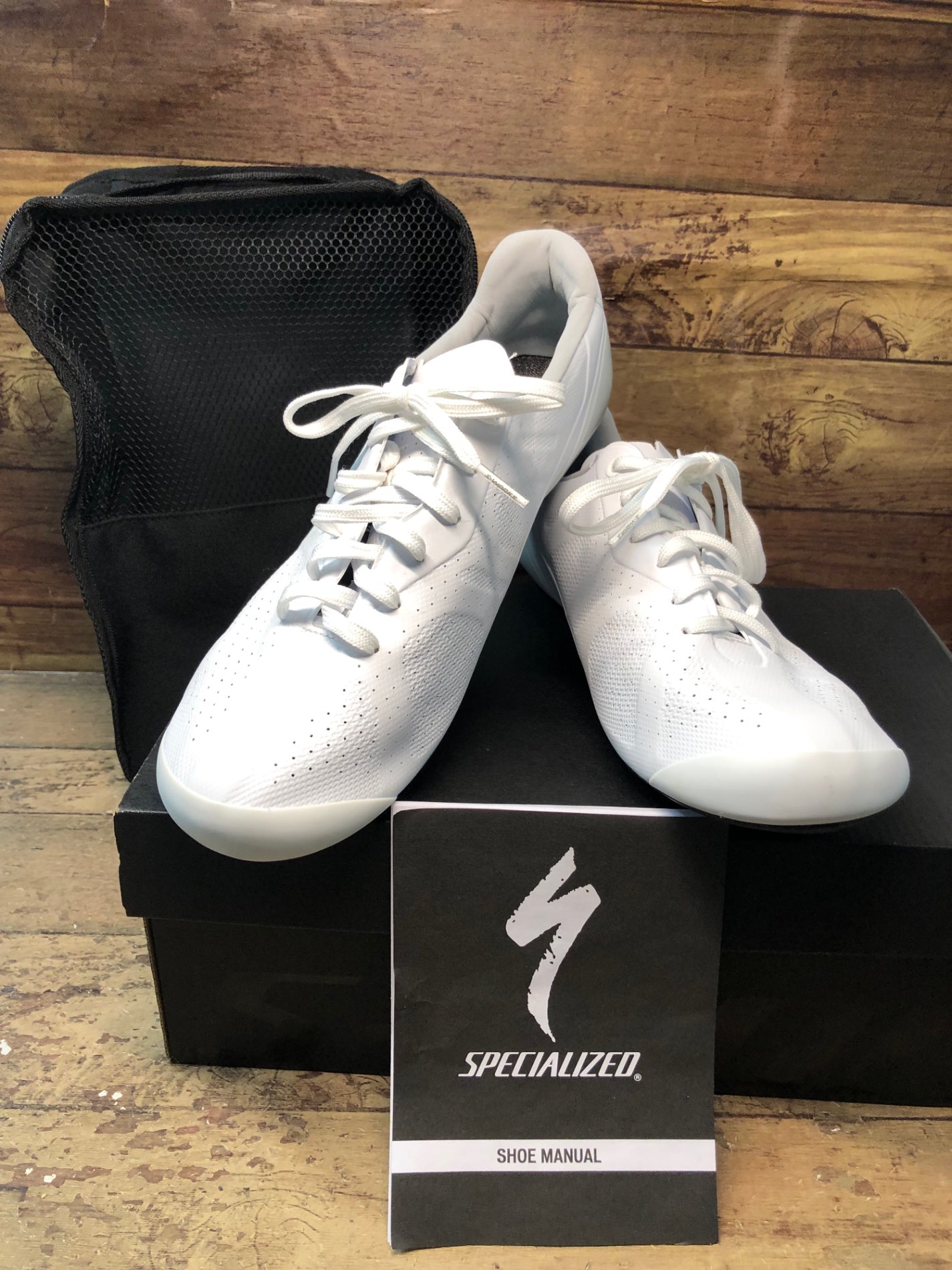 II957 スペシャライズド SPECIALIZED エスワークス S-WORKS TORCH LACE RD ビンディングシューズ 白 EU41 SPD-SL