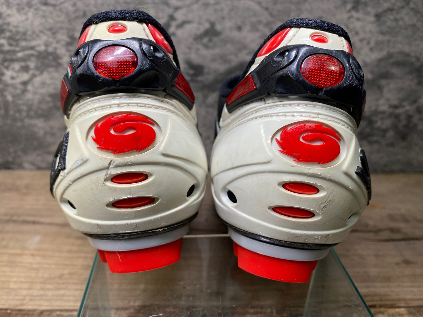 IS921 シディ SIDI MTB TIGER MATT ビンディングシューズ 黒 白 EU43 SPD ※スペアパーツ付属