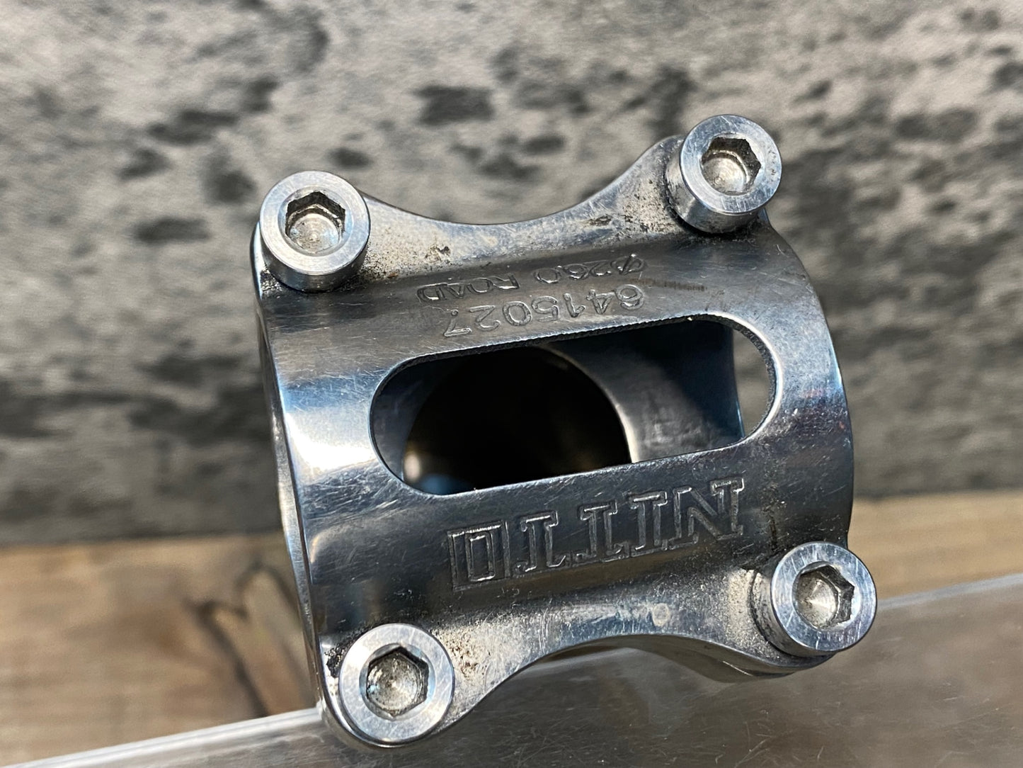 IN899 日東 NITTO TR-83 TITAN チタン ステム シルバー 90mm Φ26.0 OS