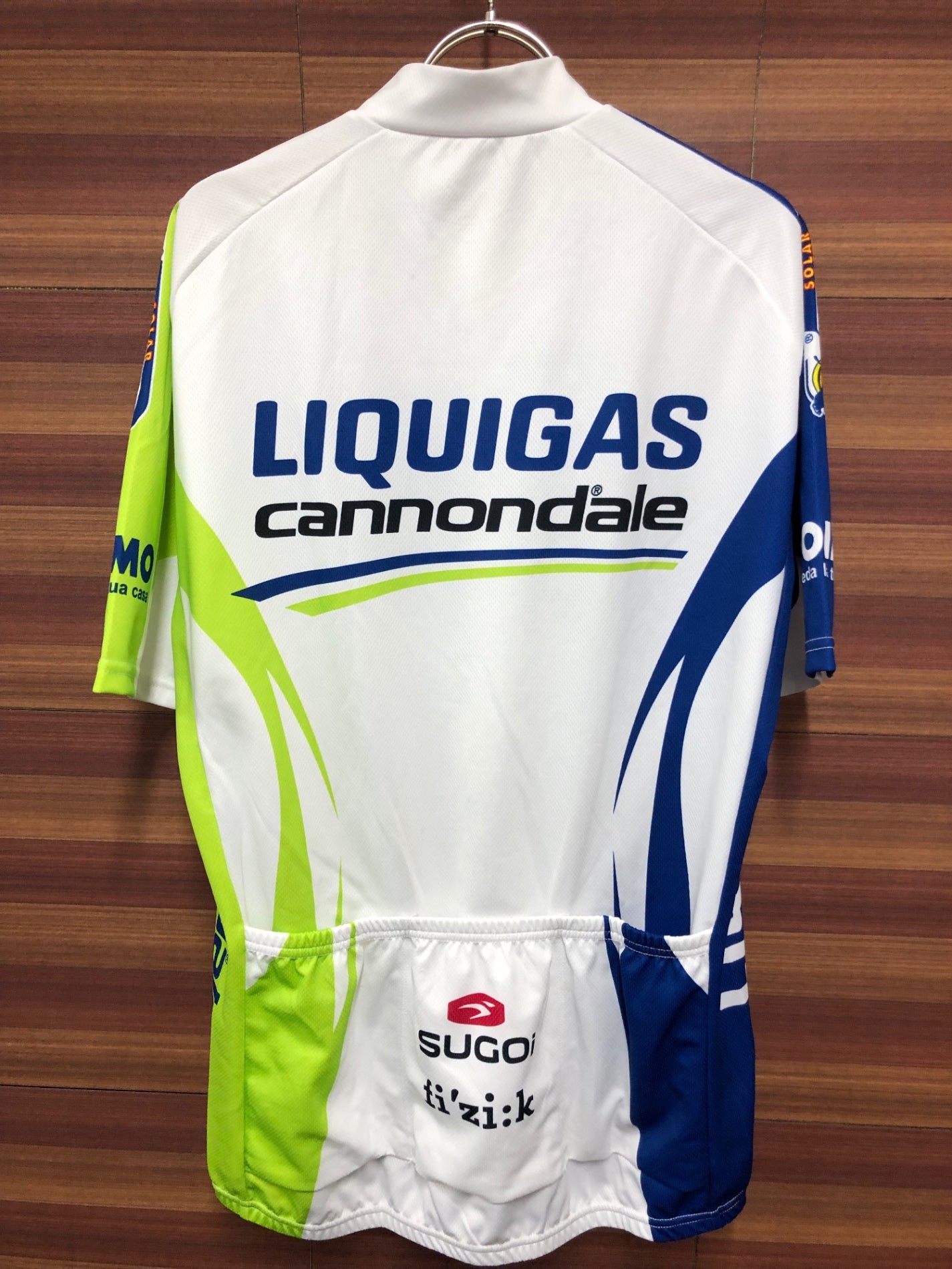 IP655 スゴイ SUGOI LIQUIGAS 半袖 サイクルジャージ 白 XLサイズ