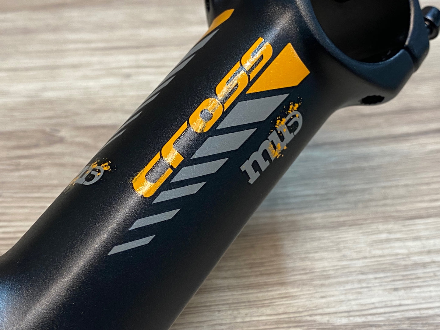 IW812 デダ DEDA MUD CROSS STEM アルミ ステム 黒 オレンジ 110mm Φ31.7 OS 84°