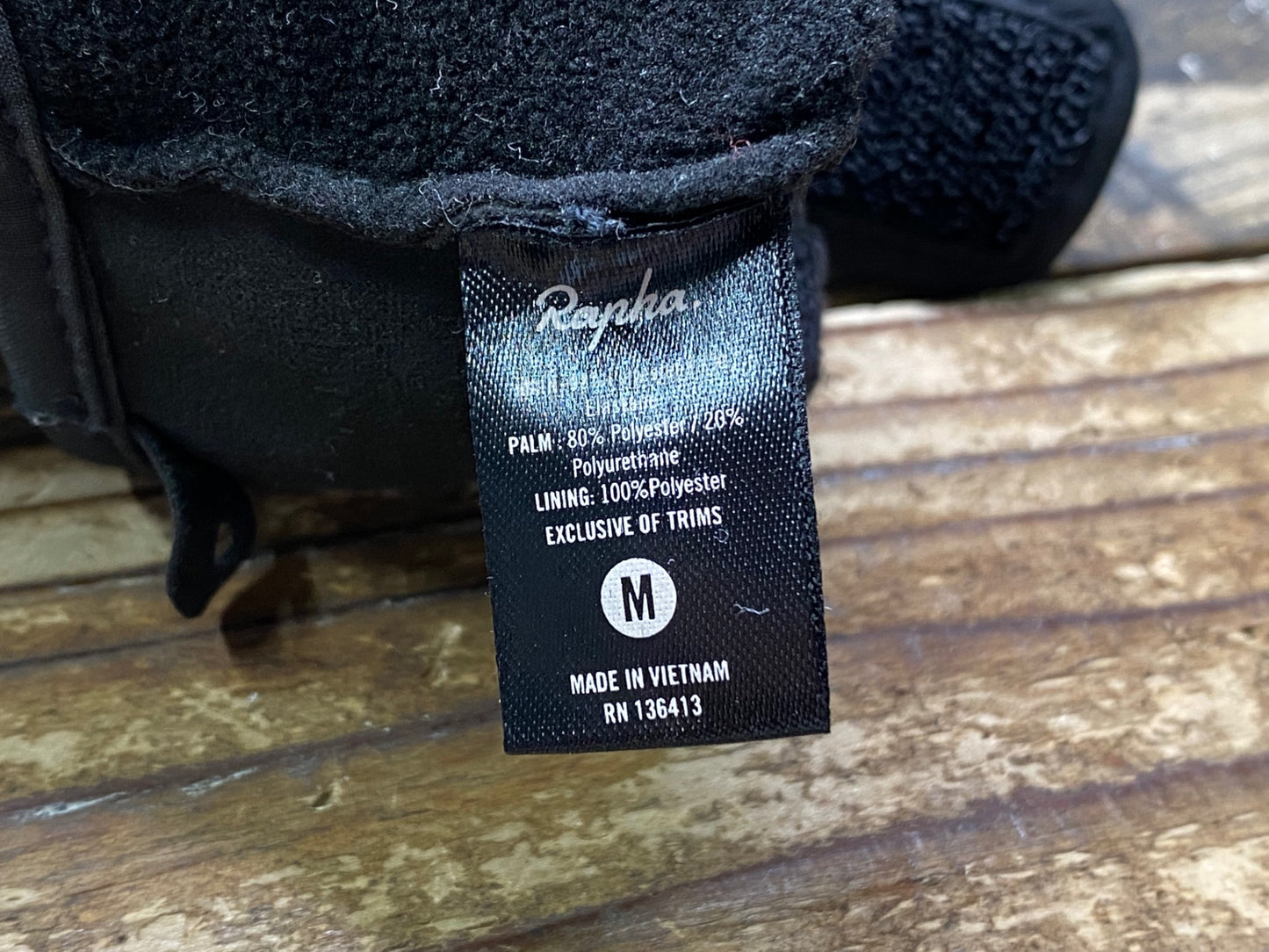JC625 ラファ Rapha BREVET REFLECTIVE GLOVES 裏起毛 長指 サイクルグローブ グレー M
