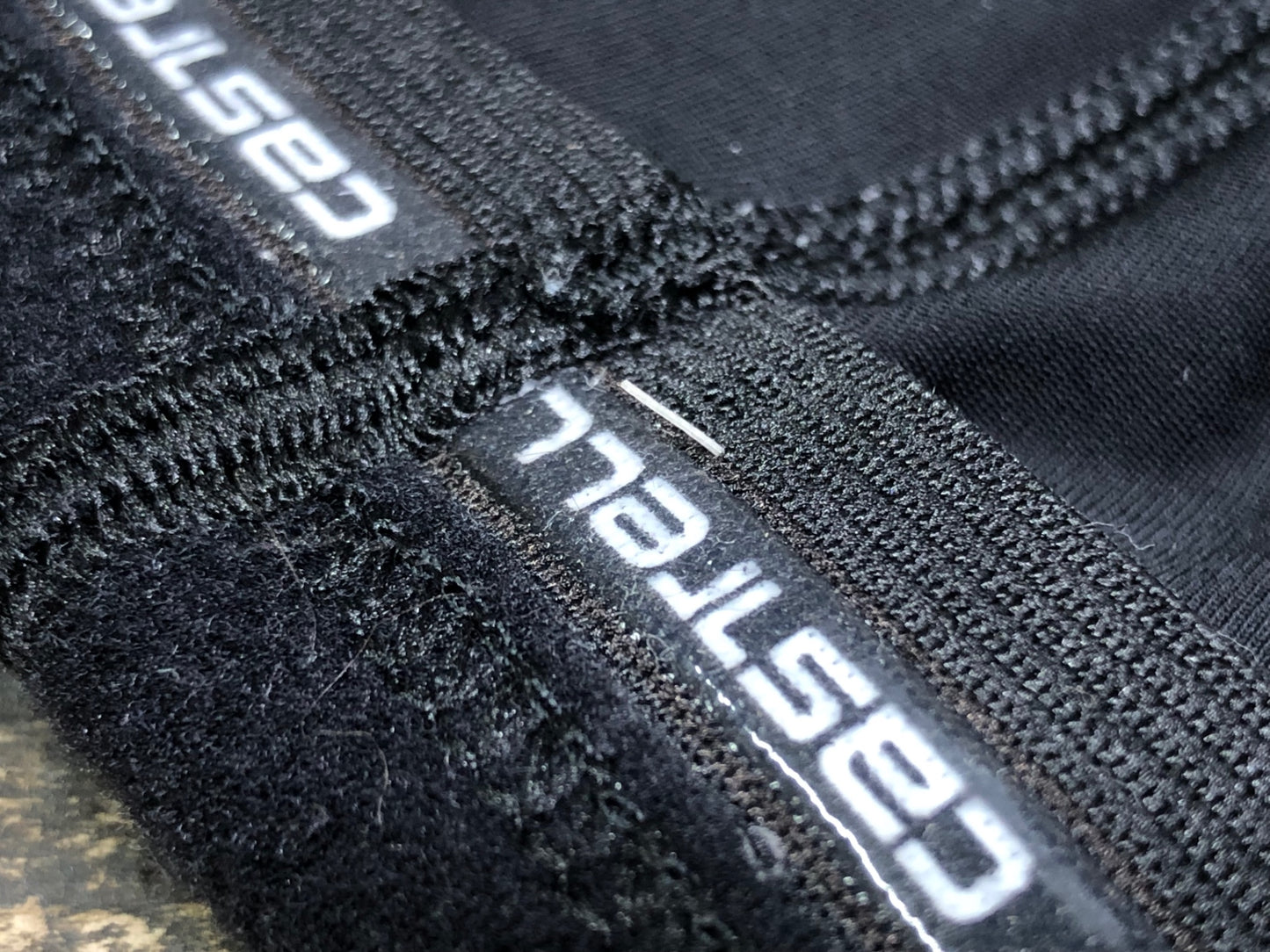 JA599 カステリ CASTELLI ニーウォーマー 黒 L 裏起毛