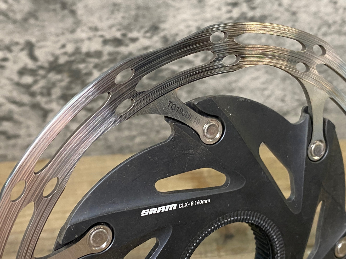 JC844 スラム SRAM CLX-R ディスクブレーキ ローター Φ160 センターロック 実測1.8mm