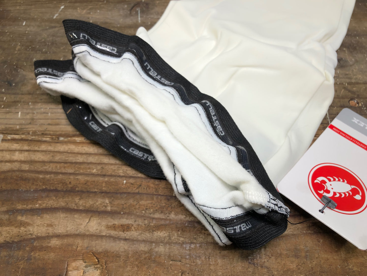 IN107 未使用 カステリ CASTELLI ナノフレックス レッグウォーマー L 黒