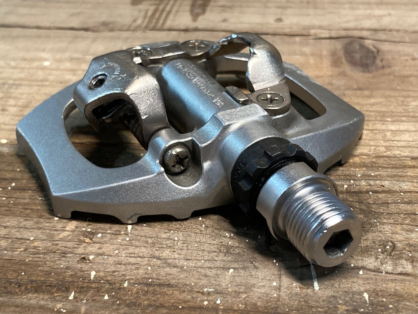 IN433 シマノ SHIMANO PD-A530 ビンディングペダル 片面フラット SPD シルバー