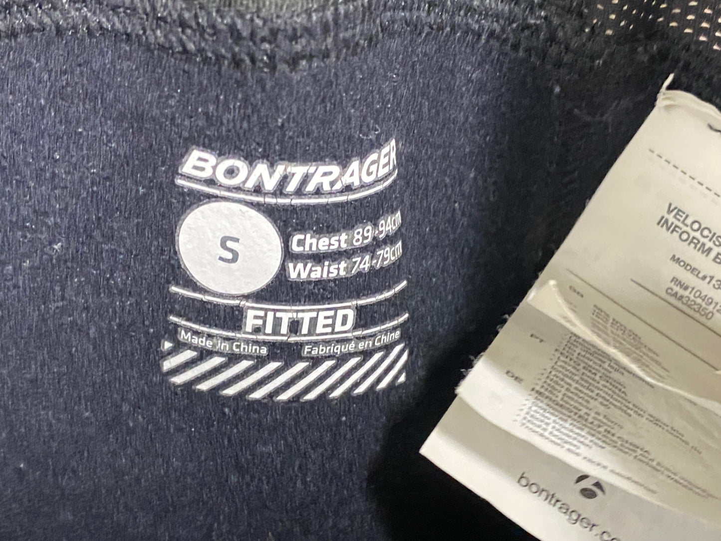 IT489 ボントレガー BONTRAGER ビブショーツ 黒 S 裏起毛