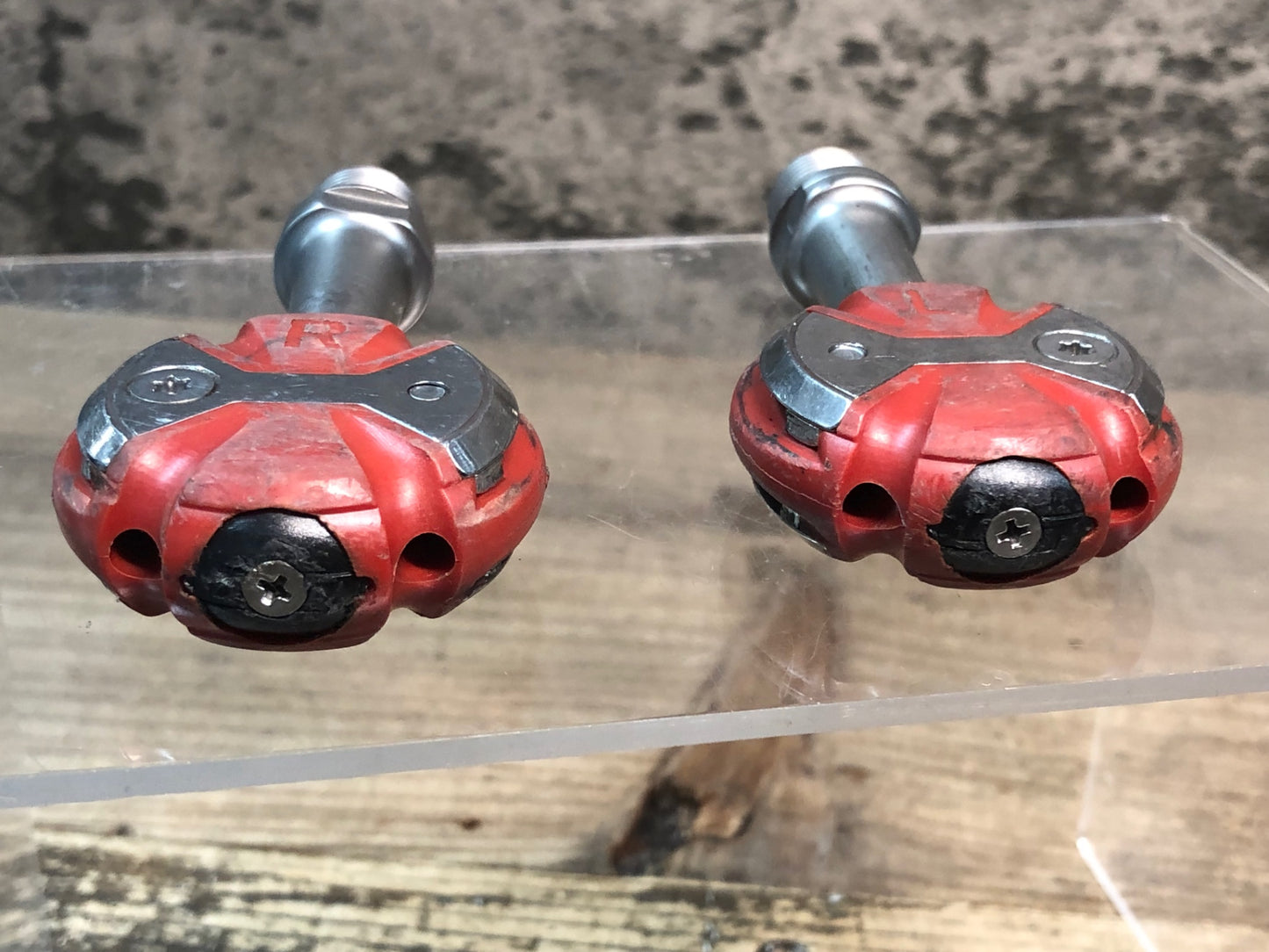 IW986 スピードプレイ speedplay ステンレスシャフト 赤 ビンディングペダル