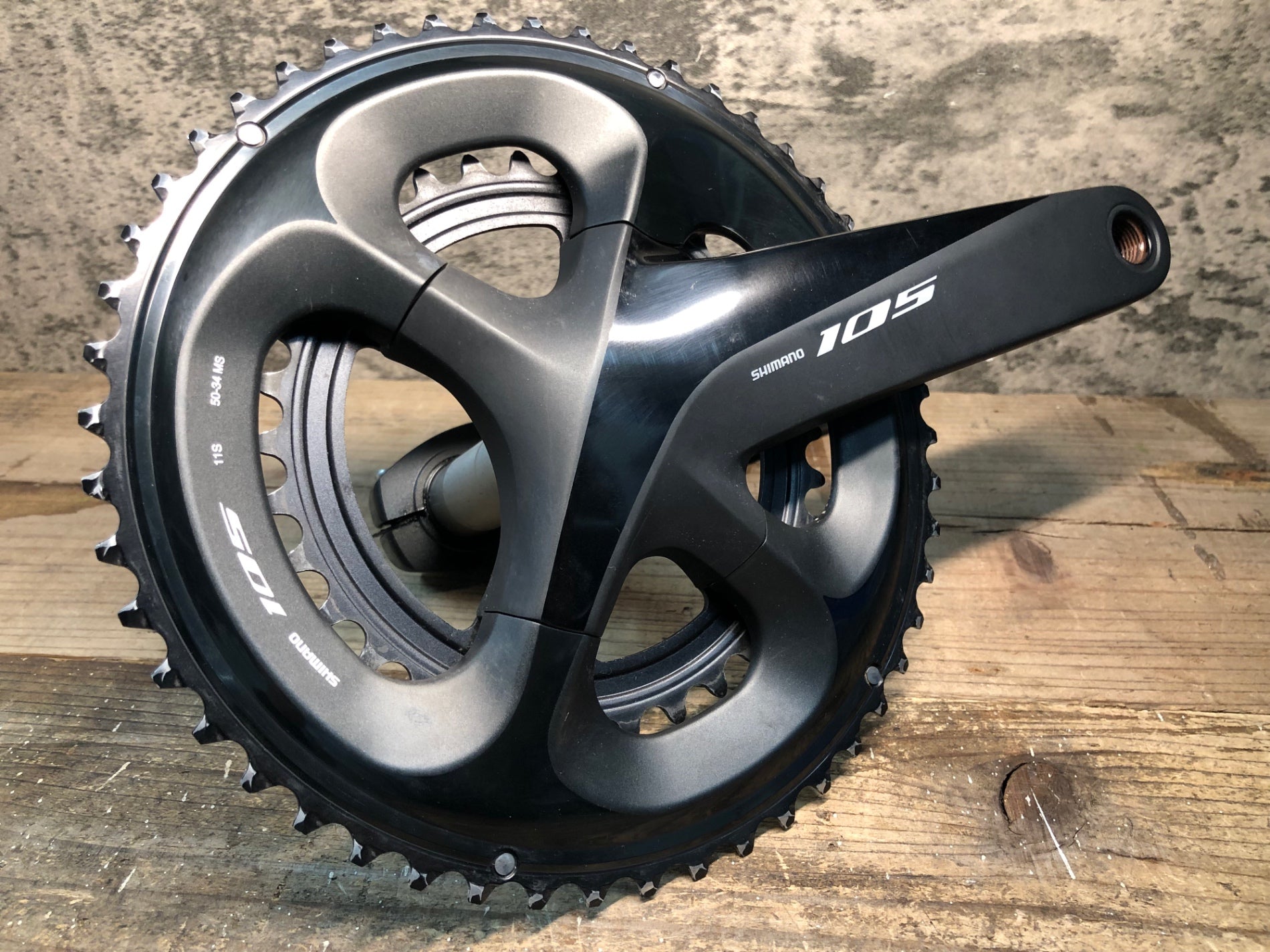 Shimano-hollowtech ii 2x11スピードクランクセット,105 fc