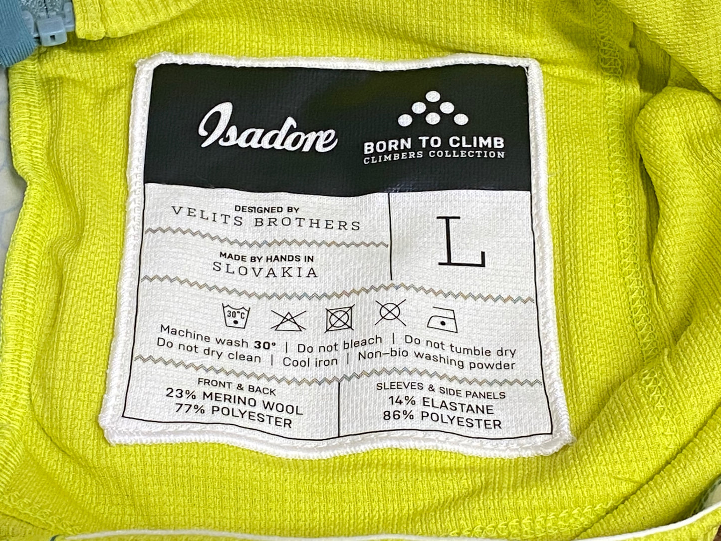 IY442 イザドア Isadore CLIMBERS JERSEY 半袖 サイクルジャージ グリーン L