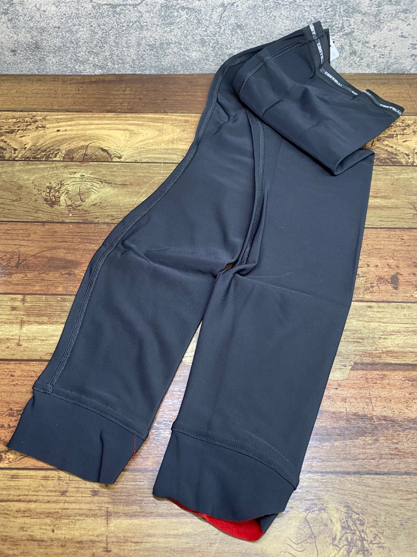 IV867 カステリ CASTELLI THERMOFLEX LEGWARMER レッグウォーマー 黒 L
