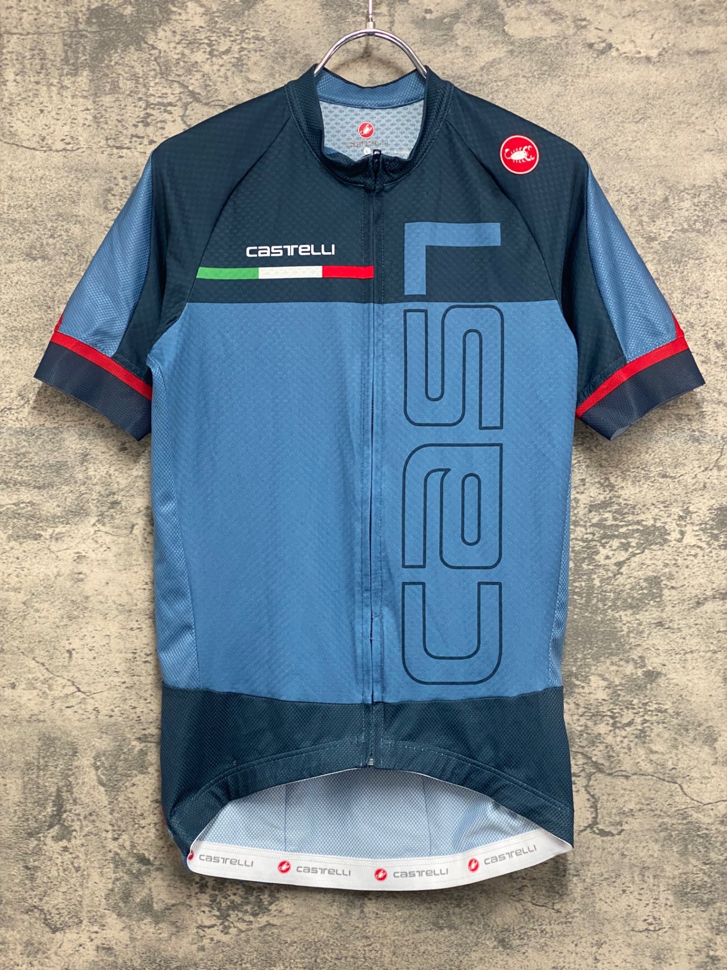 IZ060 カステリ CASTELLI 半袖 サイクルジャージ ターコイズ L