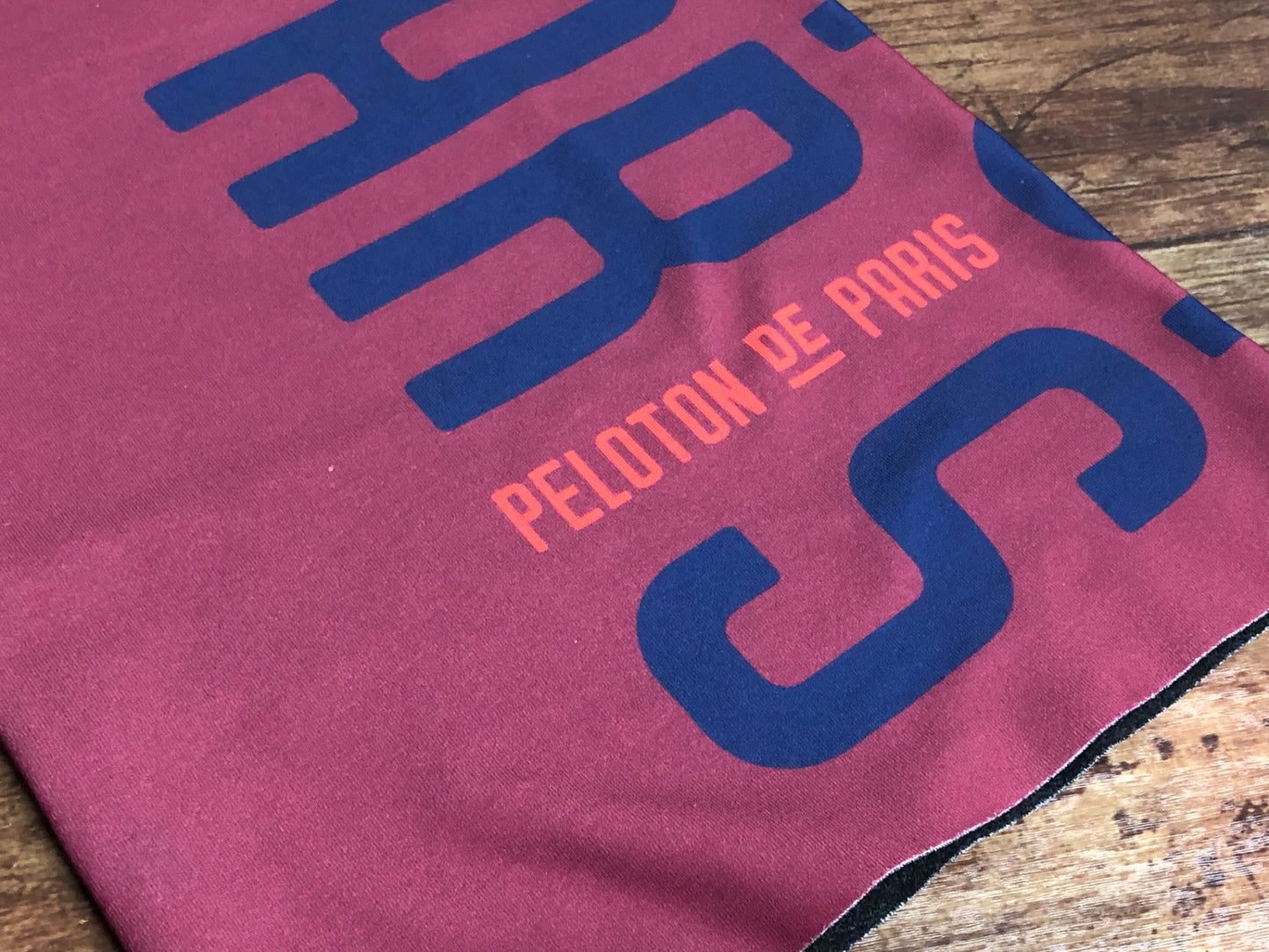 IY196 プロトンドパリ Peloton de Paris ネックウォーマー バーガンディ ワンサイズ 裏起毛