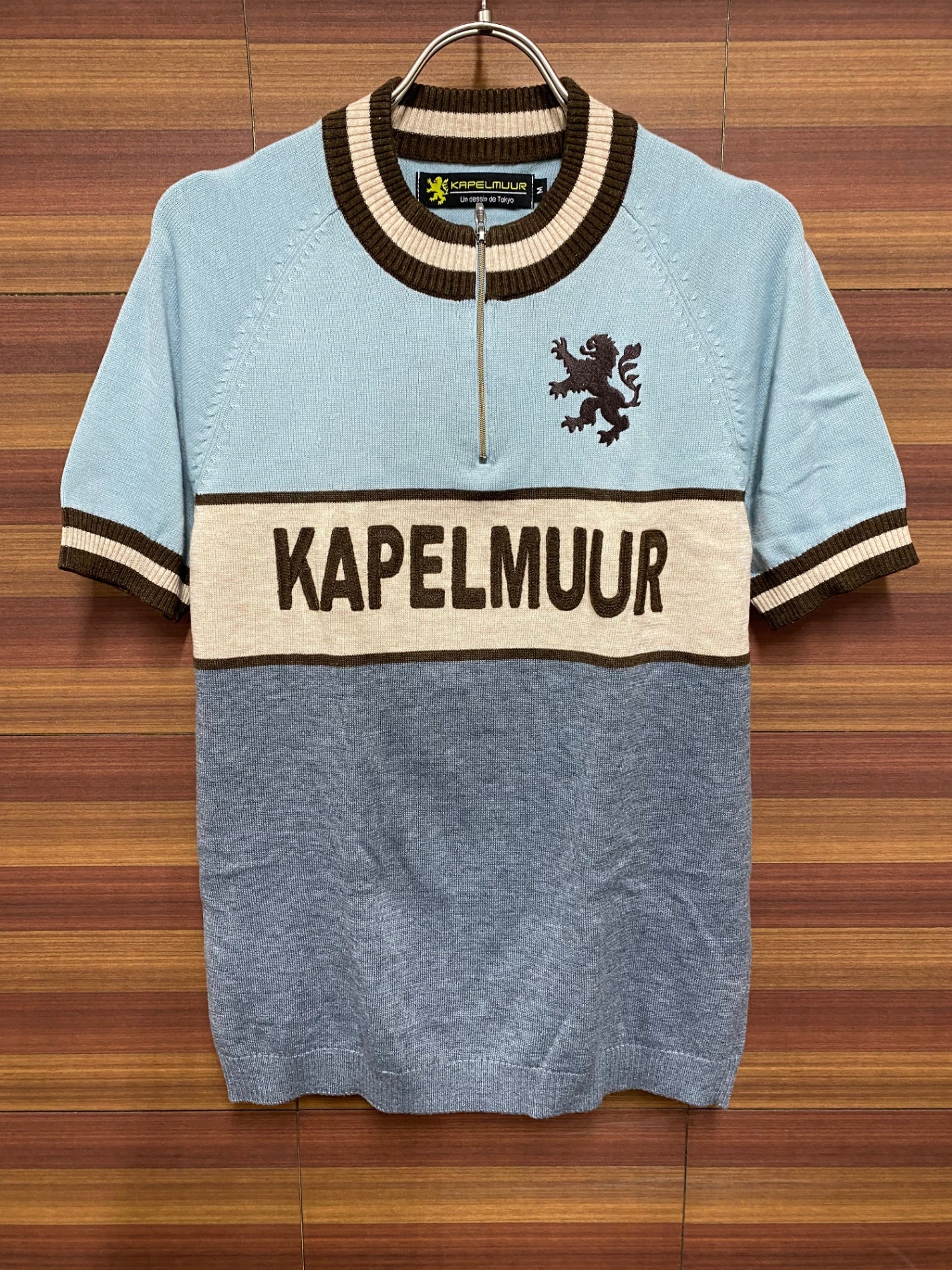 IP602 カペルミュール kapelmuur 半袖 ウールジャージ 水色M