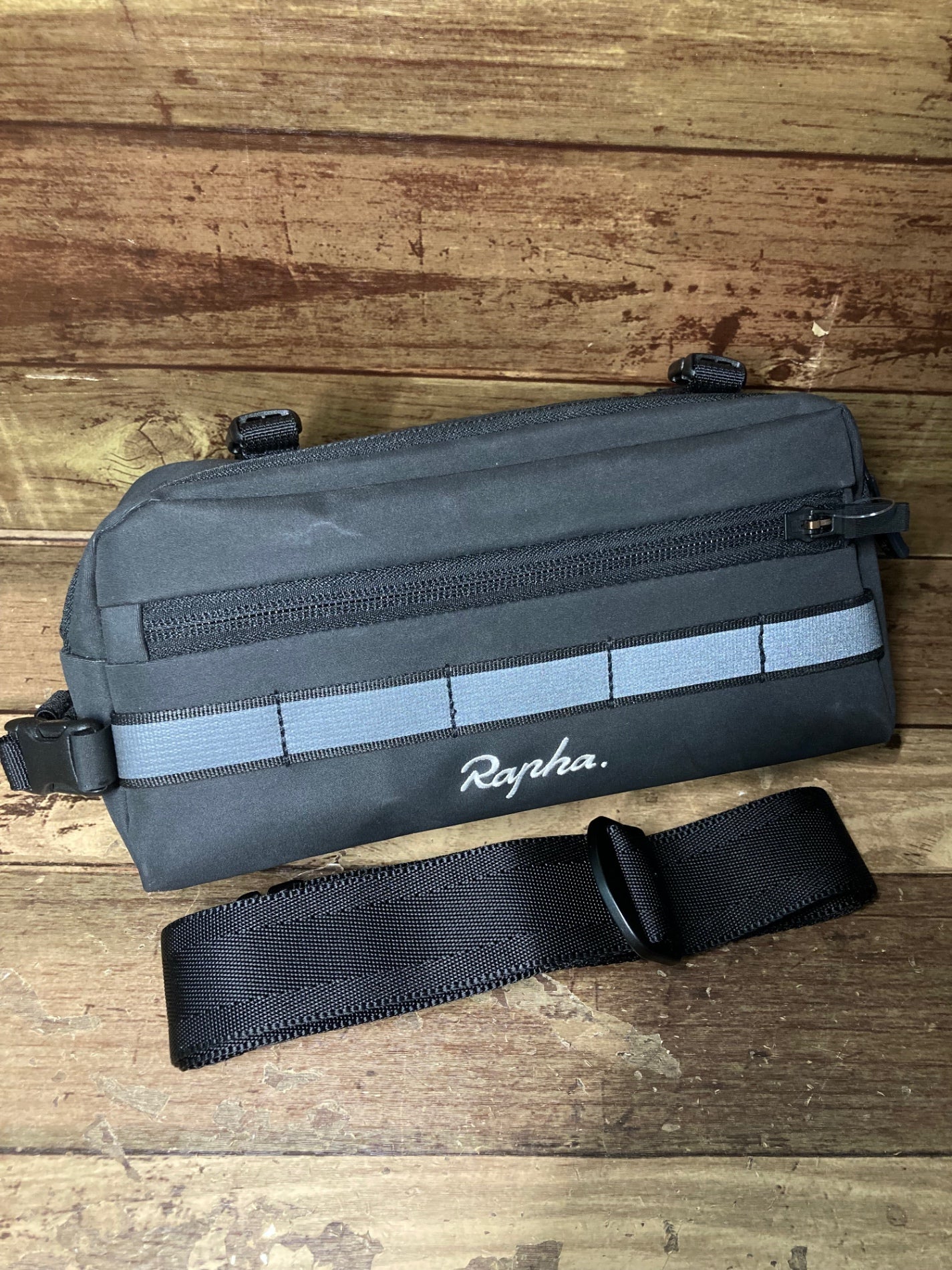 HT632 ラファ Rapha BAR BAG ハンドルバーバッグ 黒 ※汚れ