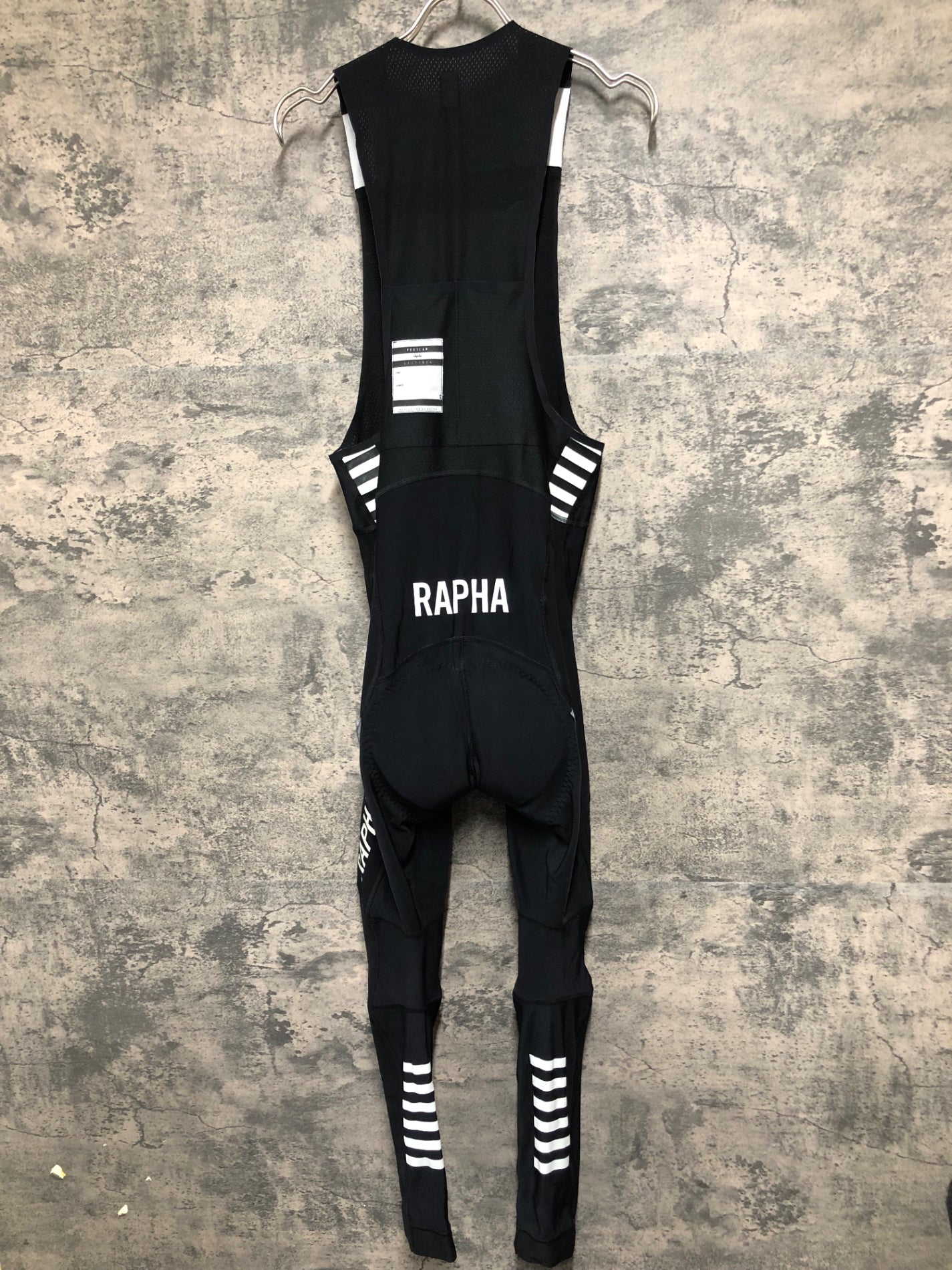 JC251 ラファ Rapha PRO TEAM WINTER TIGHTS WITH PAD ビブタイツ 黒 S 裏起毛