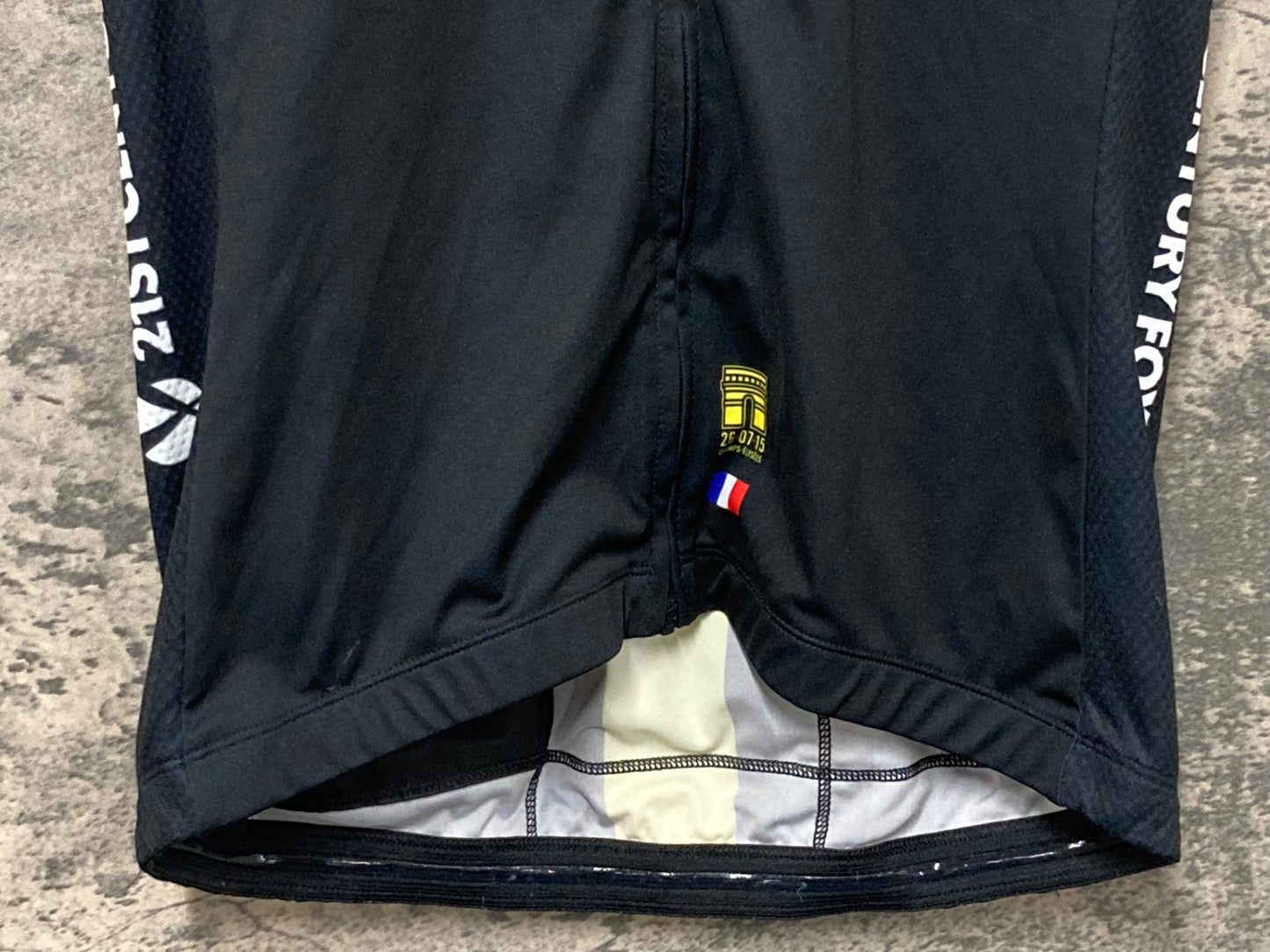 IX941 ラファ Rapha TEAM SKY VICTORY JERSEY 半袖サイクルジャージ 黒黄 M相当