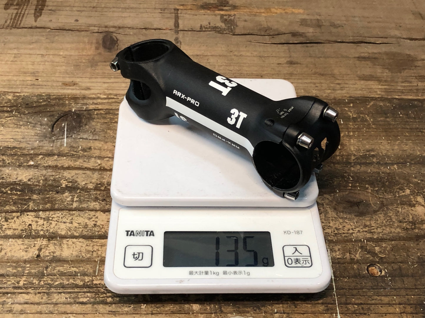 IS390 3T ARX-PRO アルミステム 黒 100mm Φ31.8 OS