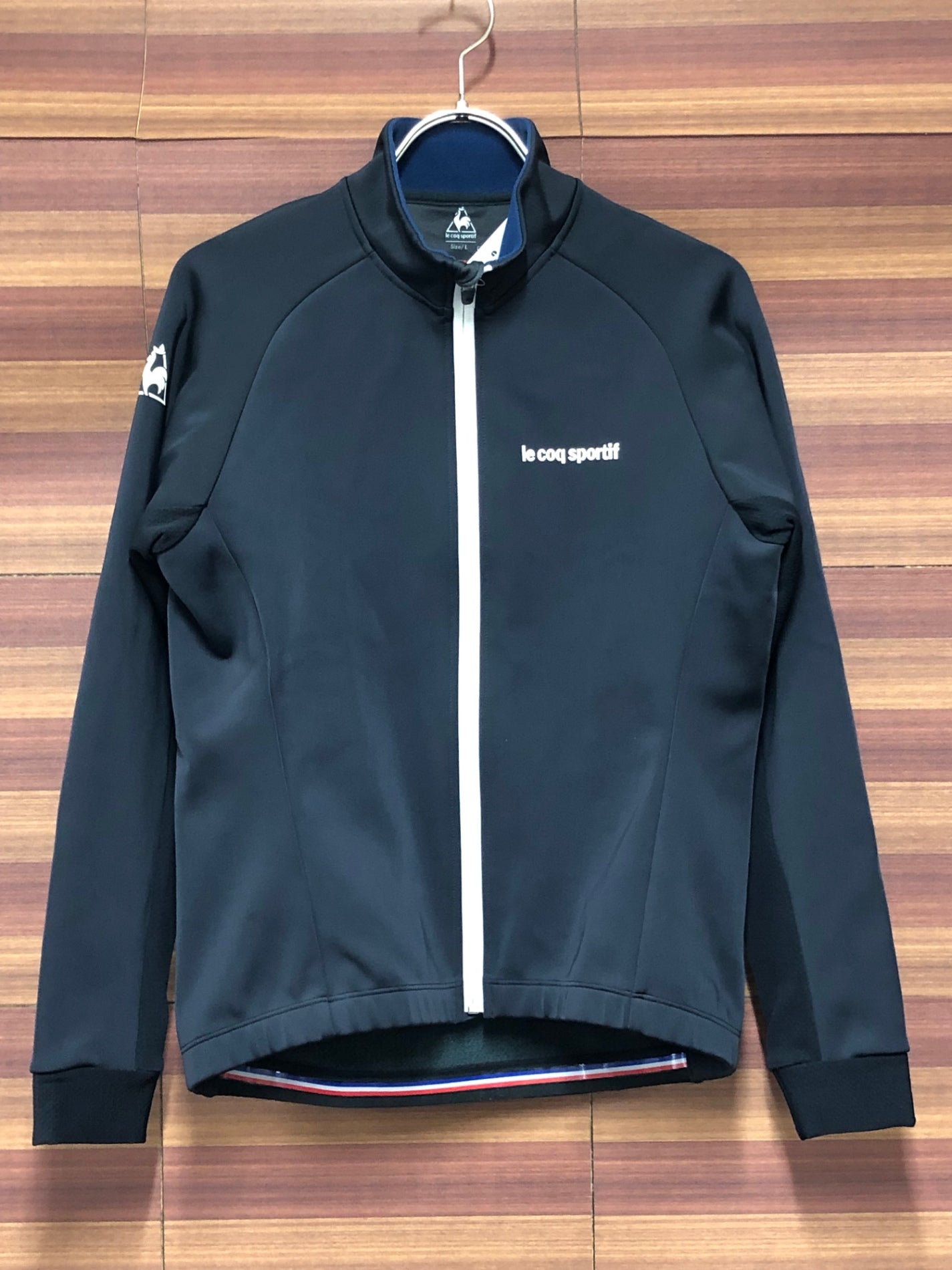 IR635 ルコックスポルティフ le coq sportif 長袖 サイクルジャケット 黒 L 裏起毛