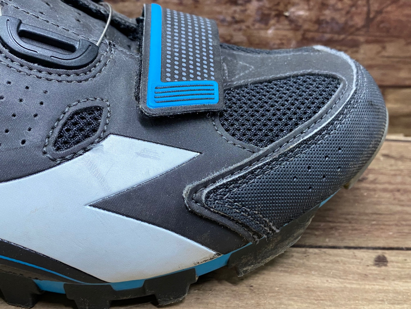 IN219 ディアドラ DIADORA X Vortex racer ii ビンディングシューズ 黒 水色 EU43 SPD