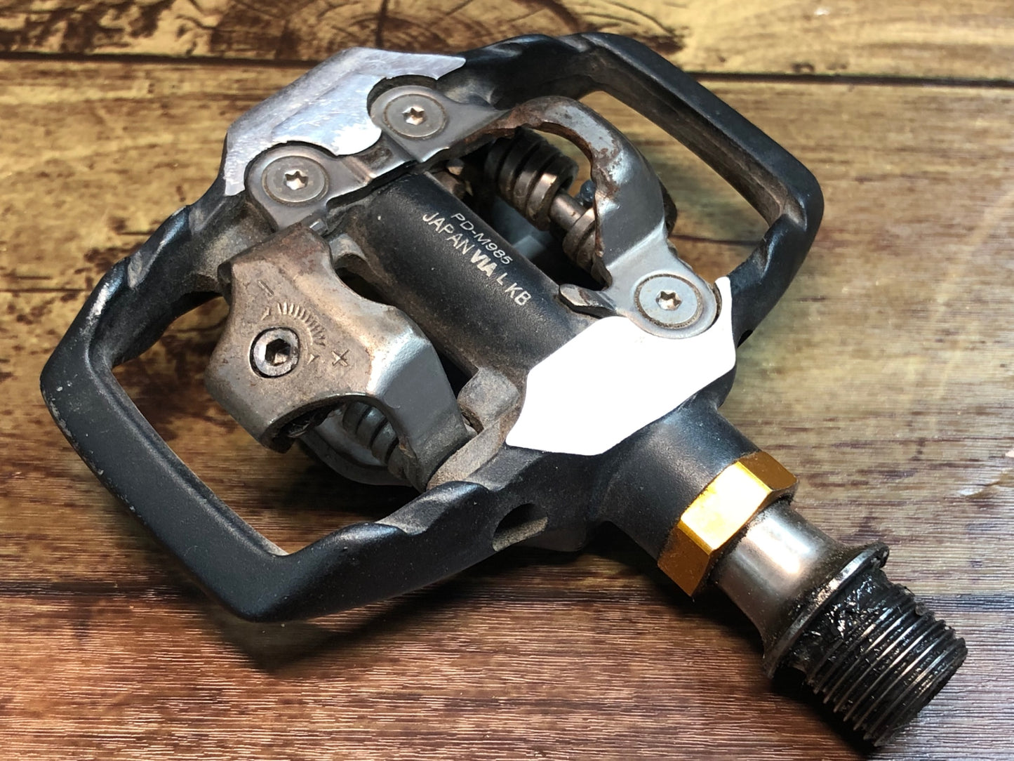 IL473 シマノ SHIMANO XTR PD-M985 ビンディングペダル SPD ※軸回転スムーズ
