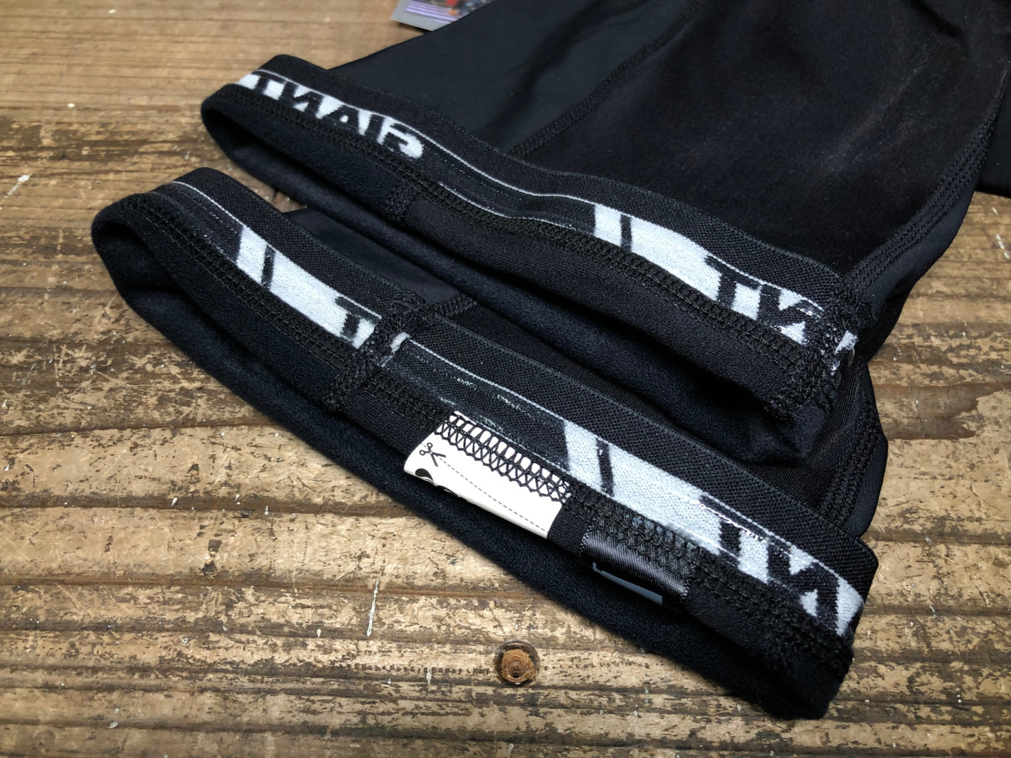 IV751 ジャイアント GIANT レッグウォーマー 黒 M 裏起毛