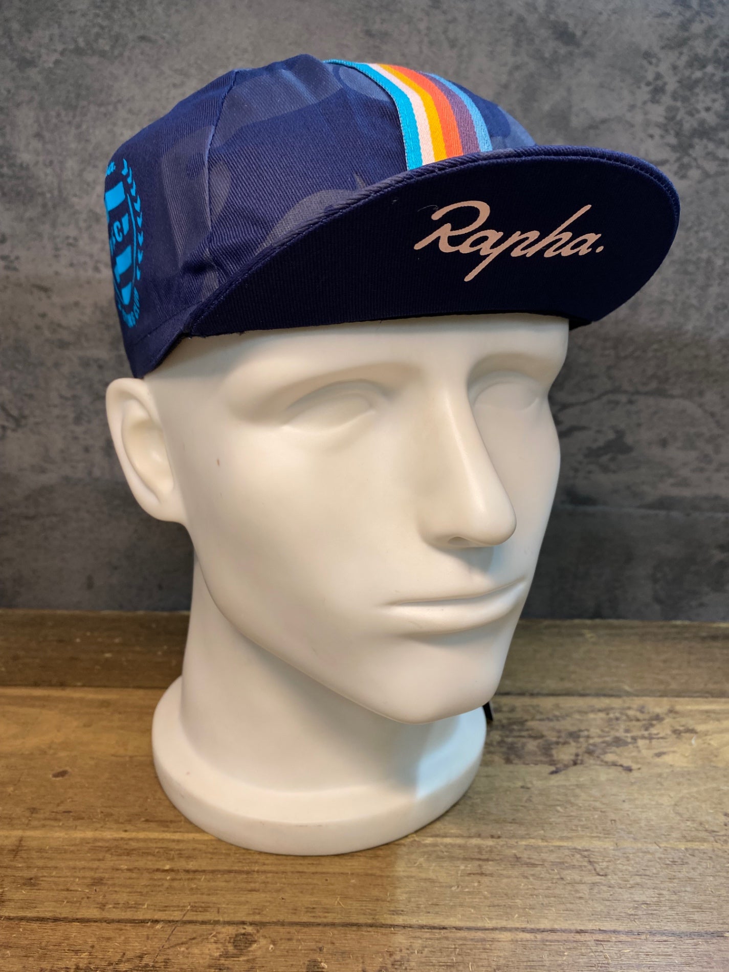 JD742 ラファ Rapha RCC + PAUL SMITH CAP サイクルキャップ 濃紺 ワンサイズ