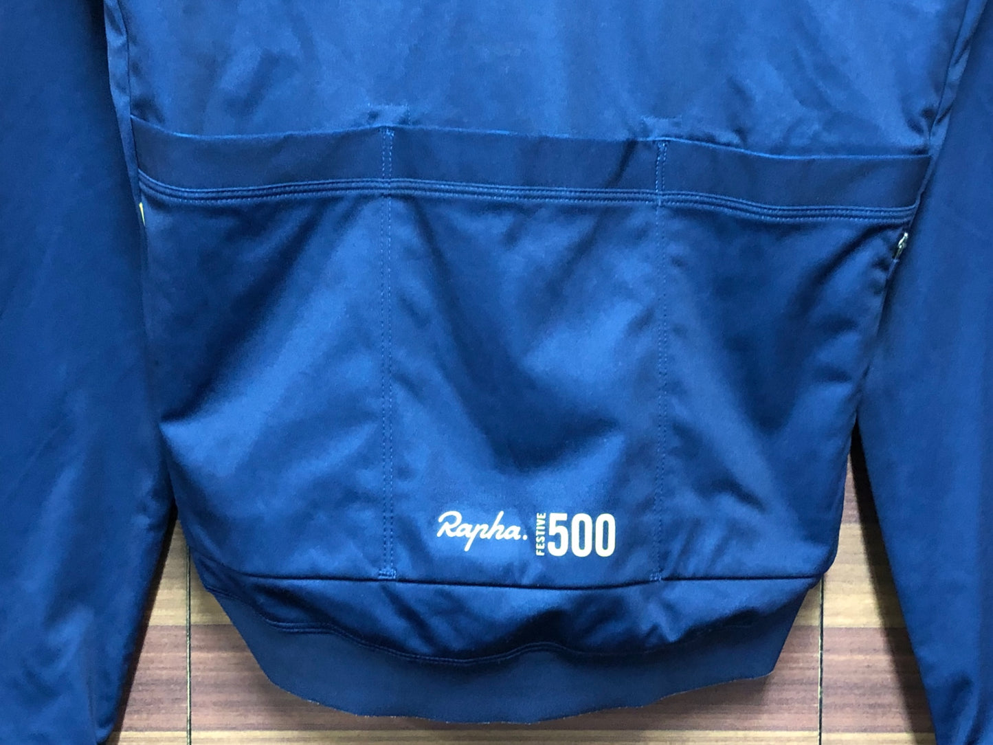 IP667 ラファ RAPHA MEN'S LONG SLEEVE CORE JERSEY 500FESTIVE 長袖 サイクルジャージ 紺 Mサイズ