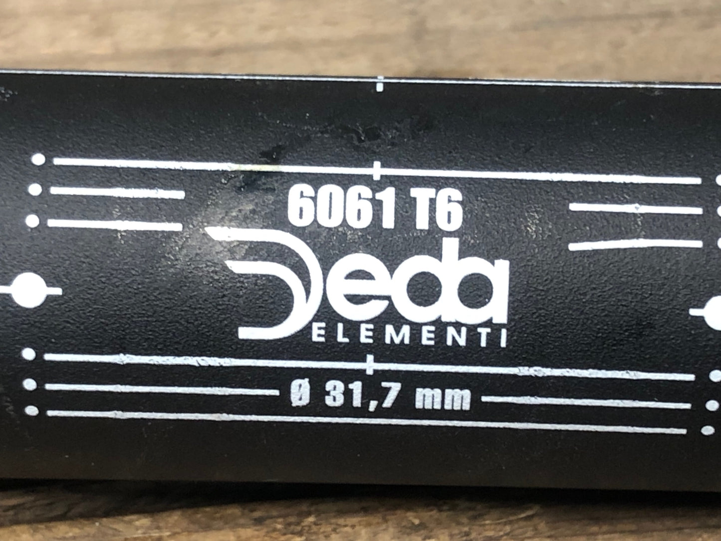 IR193 デダ Deda crono NERO アルミ ブルホーン ハンドル 380mm Φ31.7
