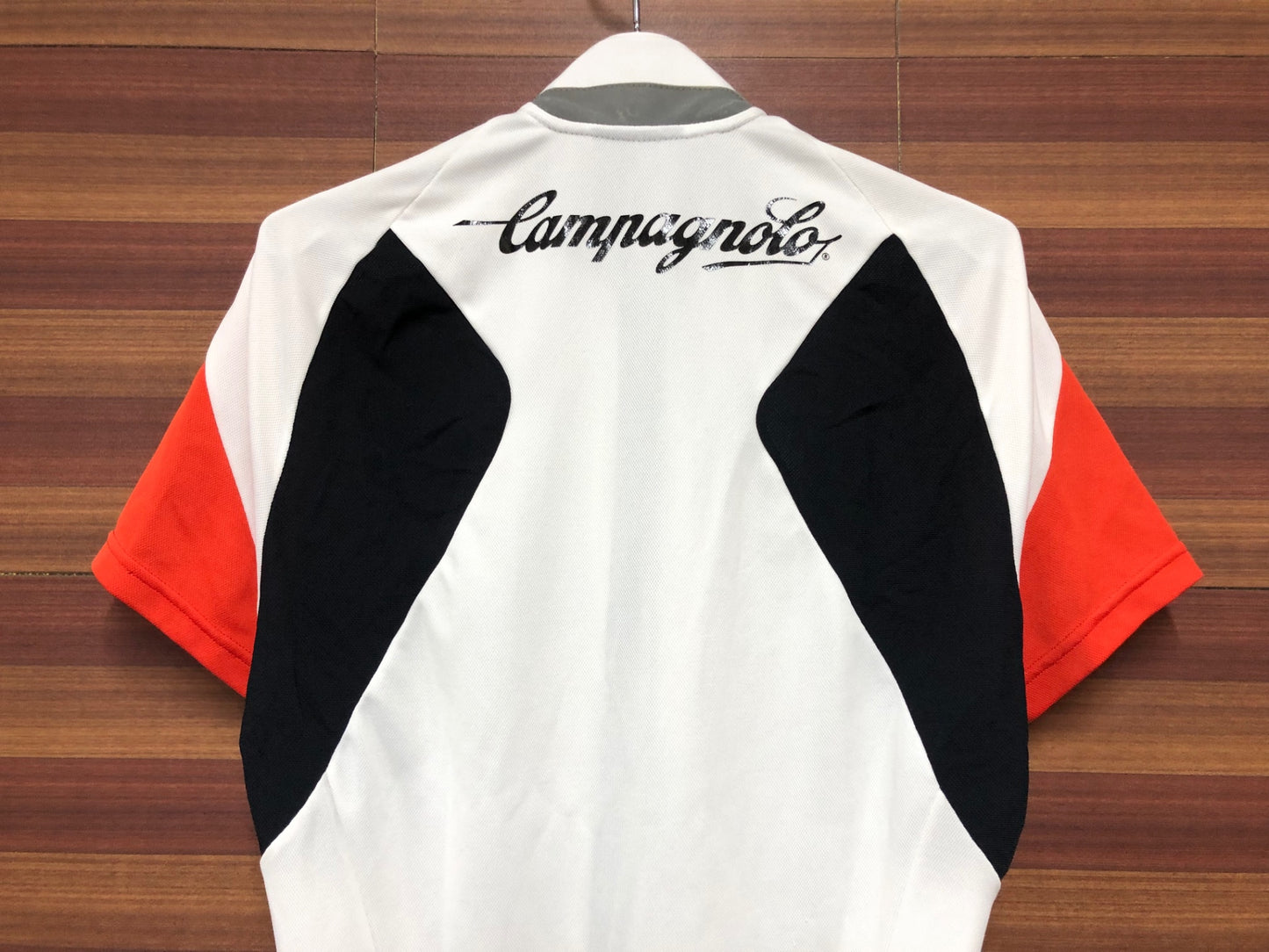 IJ809 カンパニョーロ CAMPAGNOLO 半袖 サイクルジャージ M 白